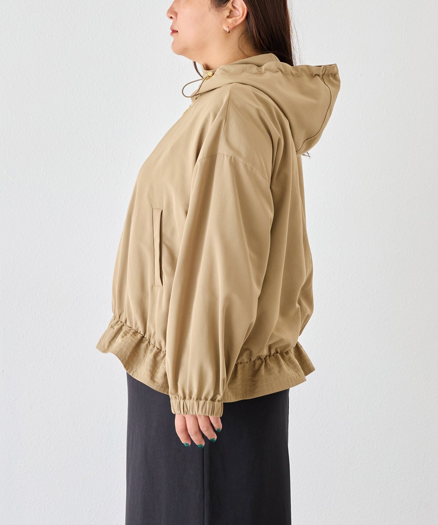 サイド　model:161cm 着用サイズ:3L