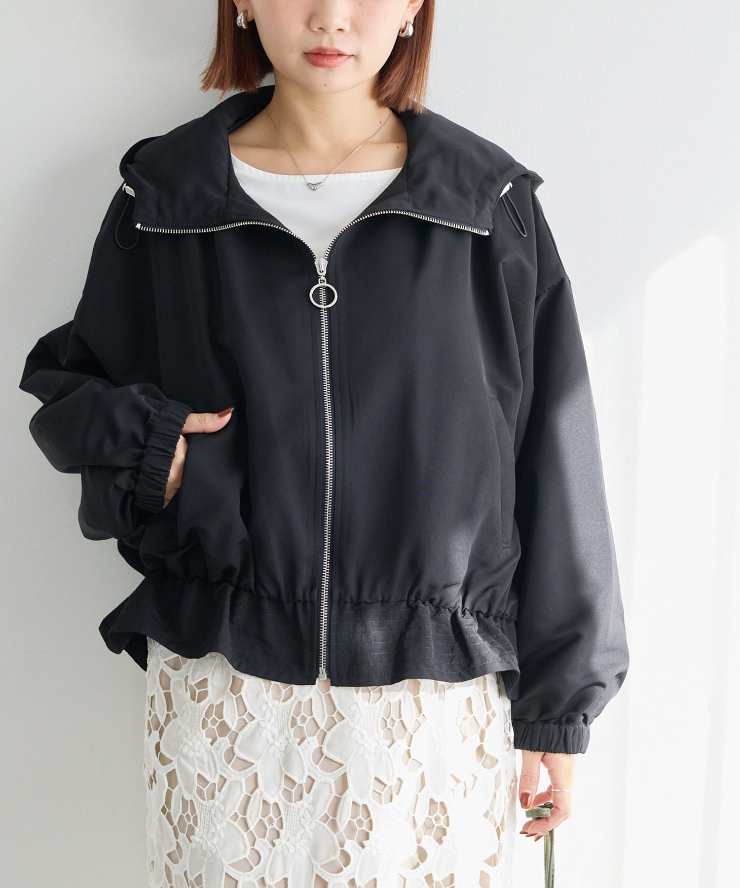 ブラック　model:156cm 着用サイズ:M