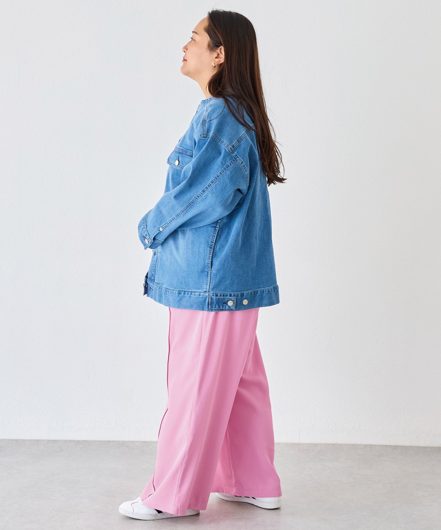 ピンク　model:161cm 着用サイズ:3L