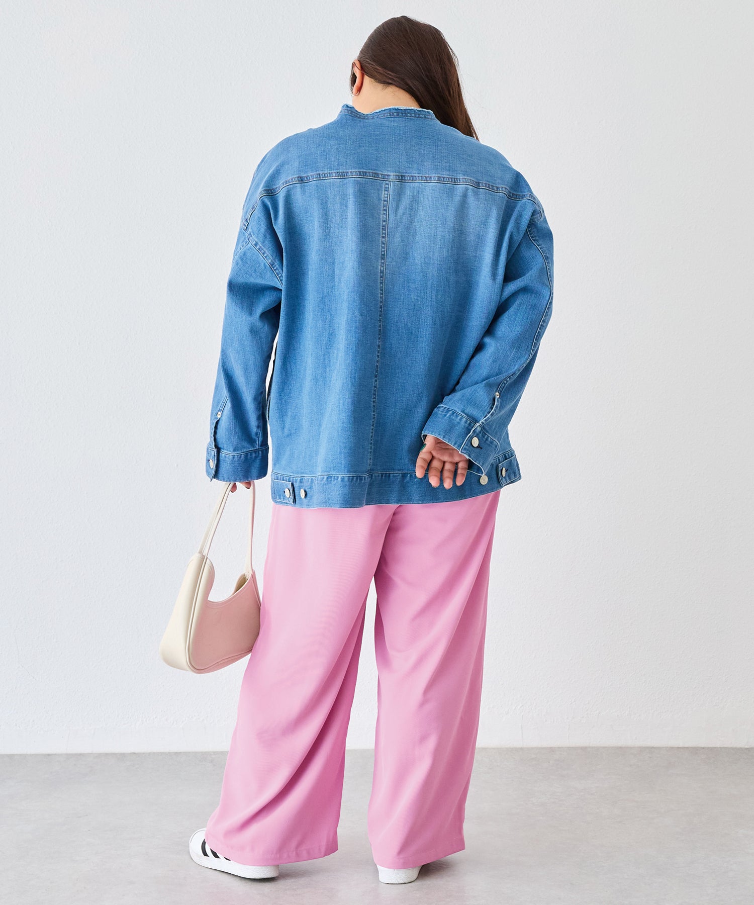 ピンク　model:161cm 着用サイズ:3L