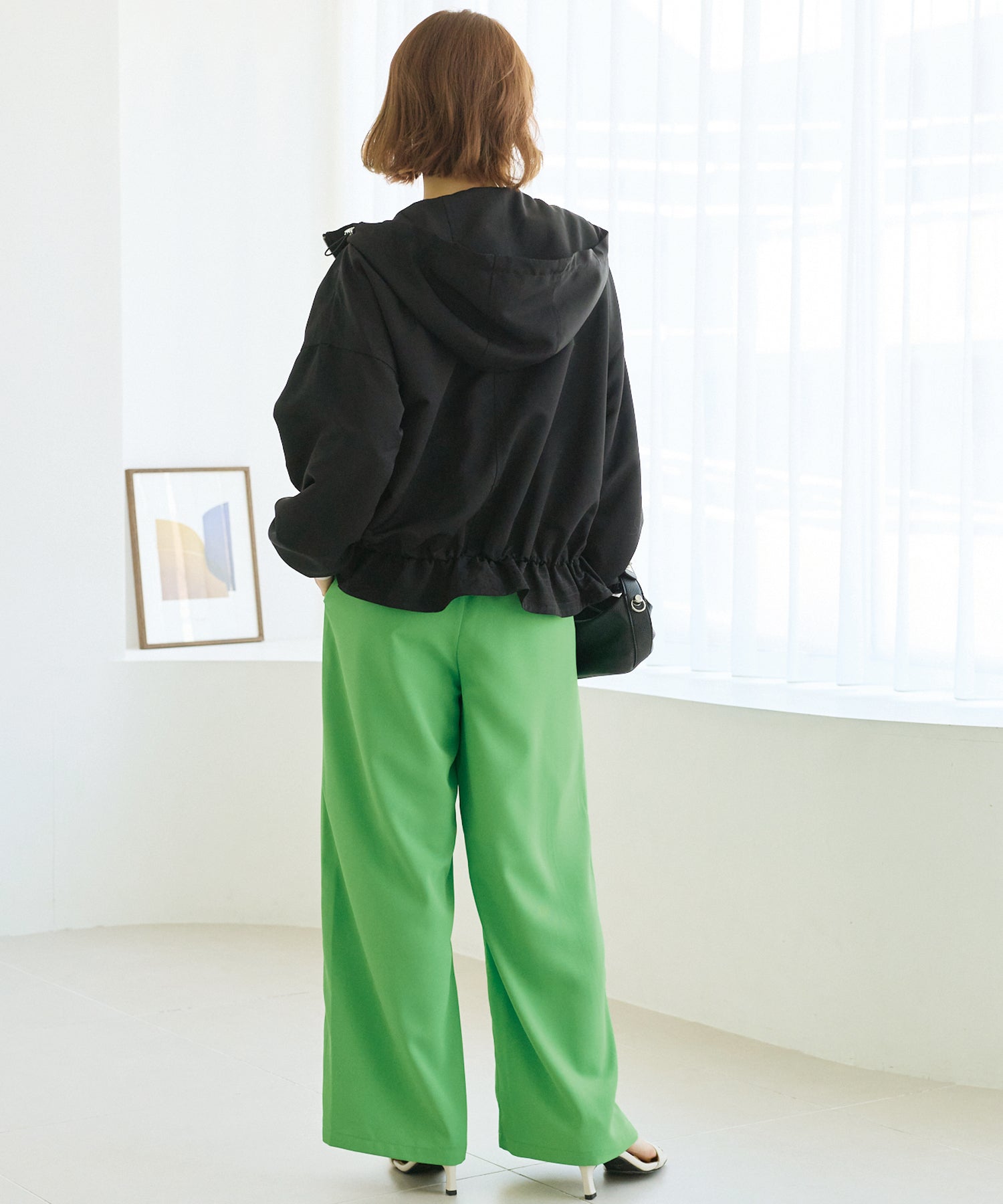 カラーワイドパンツ