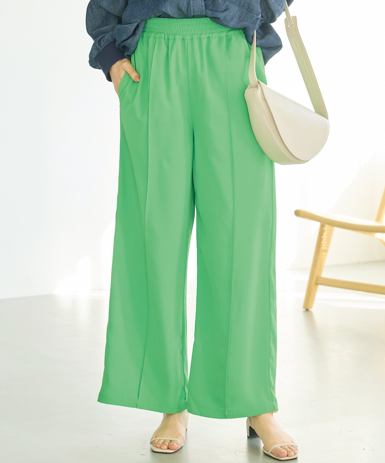 グリーン　model:163cm 着用サイズ:M