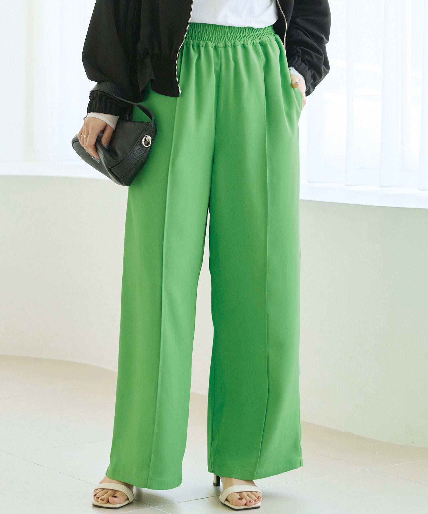 カラーワイドパンツ