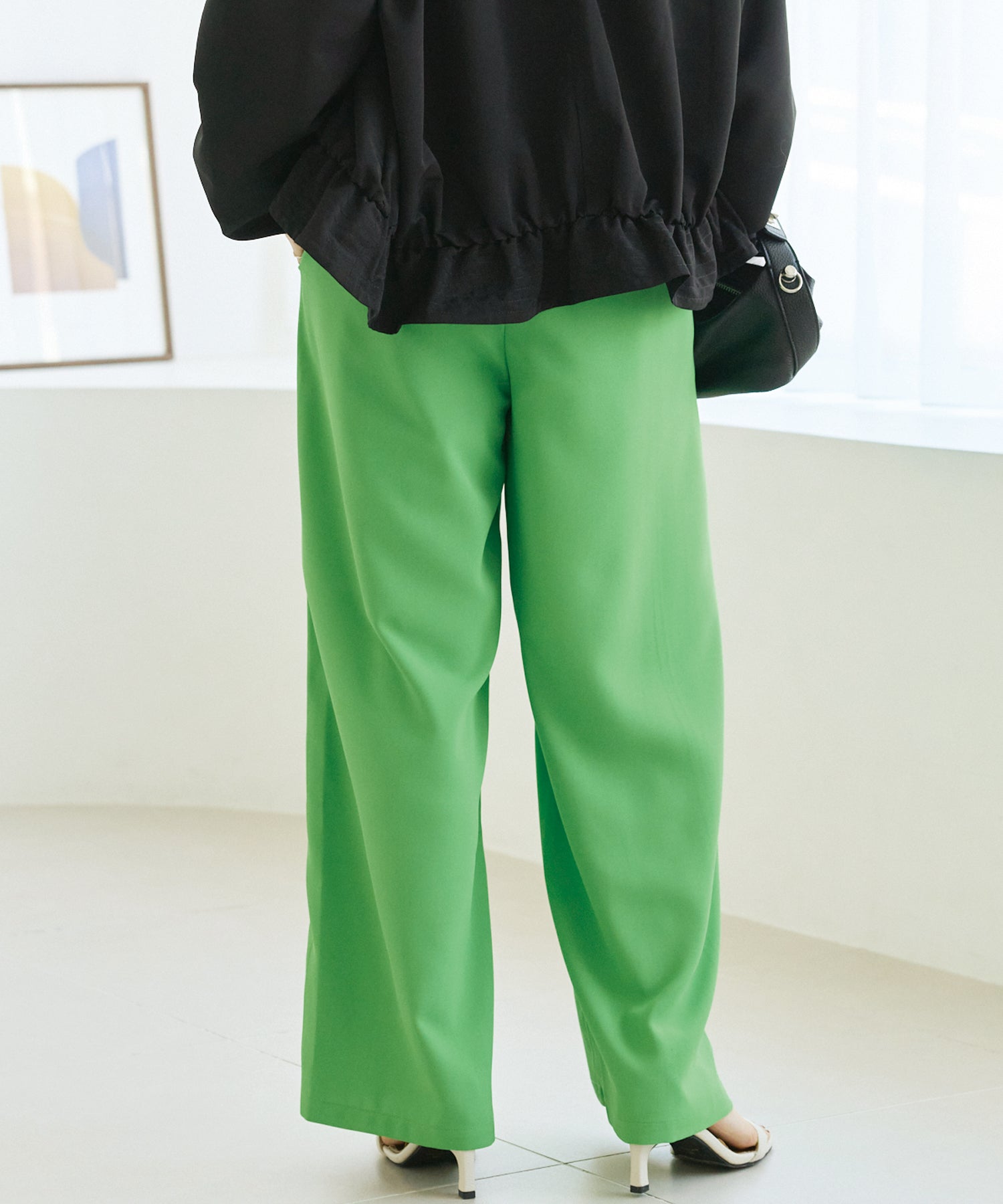 カラーワイドパンツ