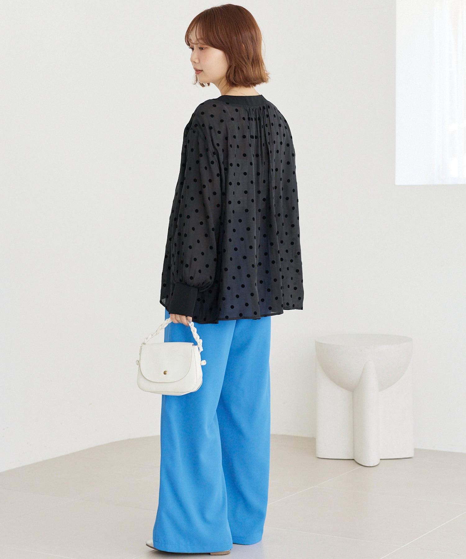 カラーワイドパンツ