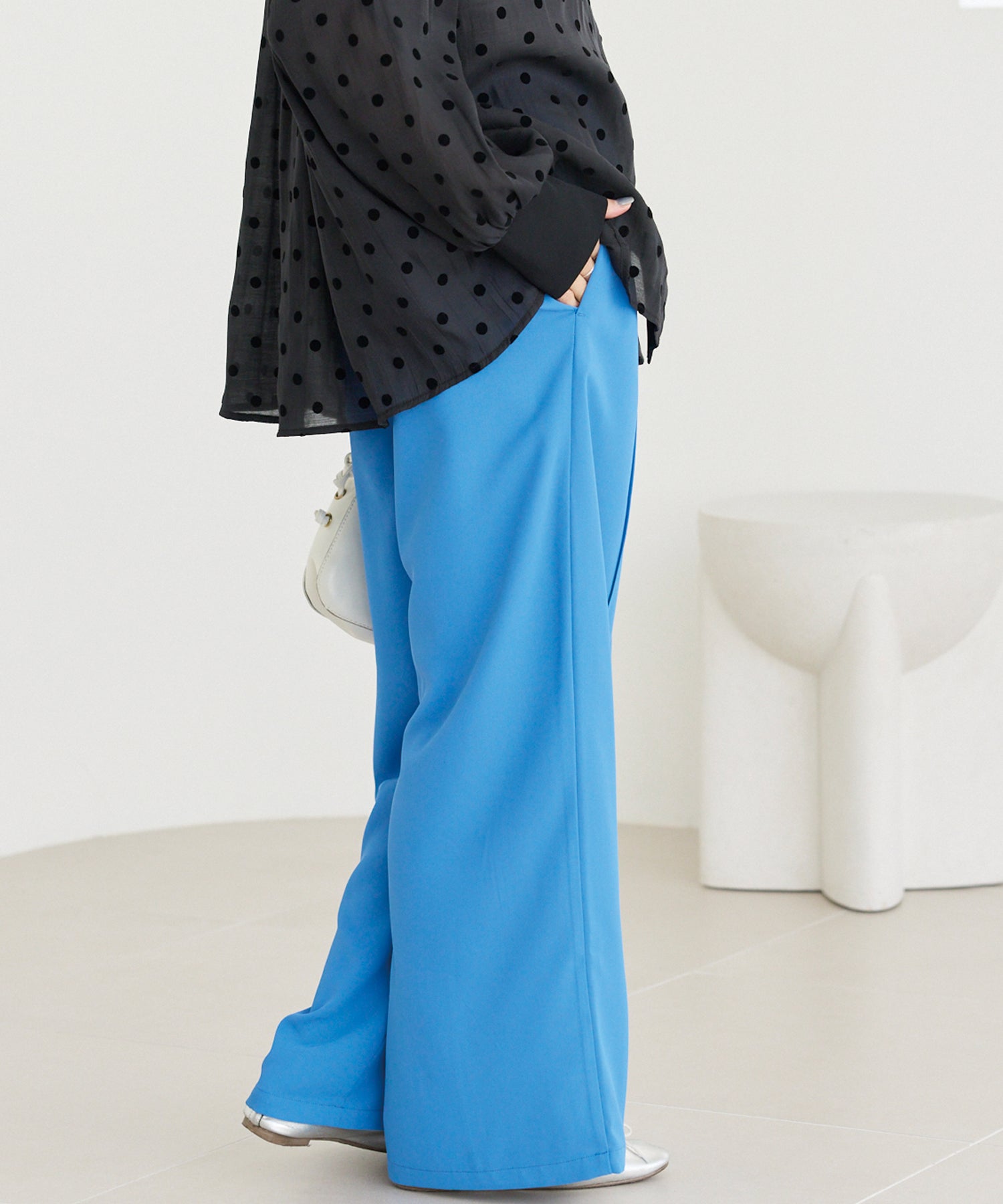 カラーワイドパンツ