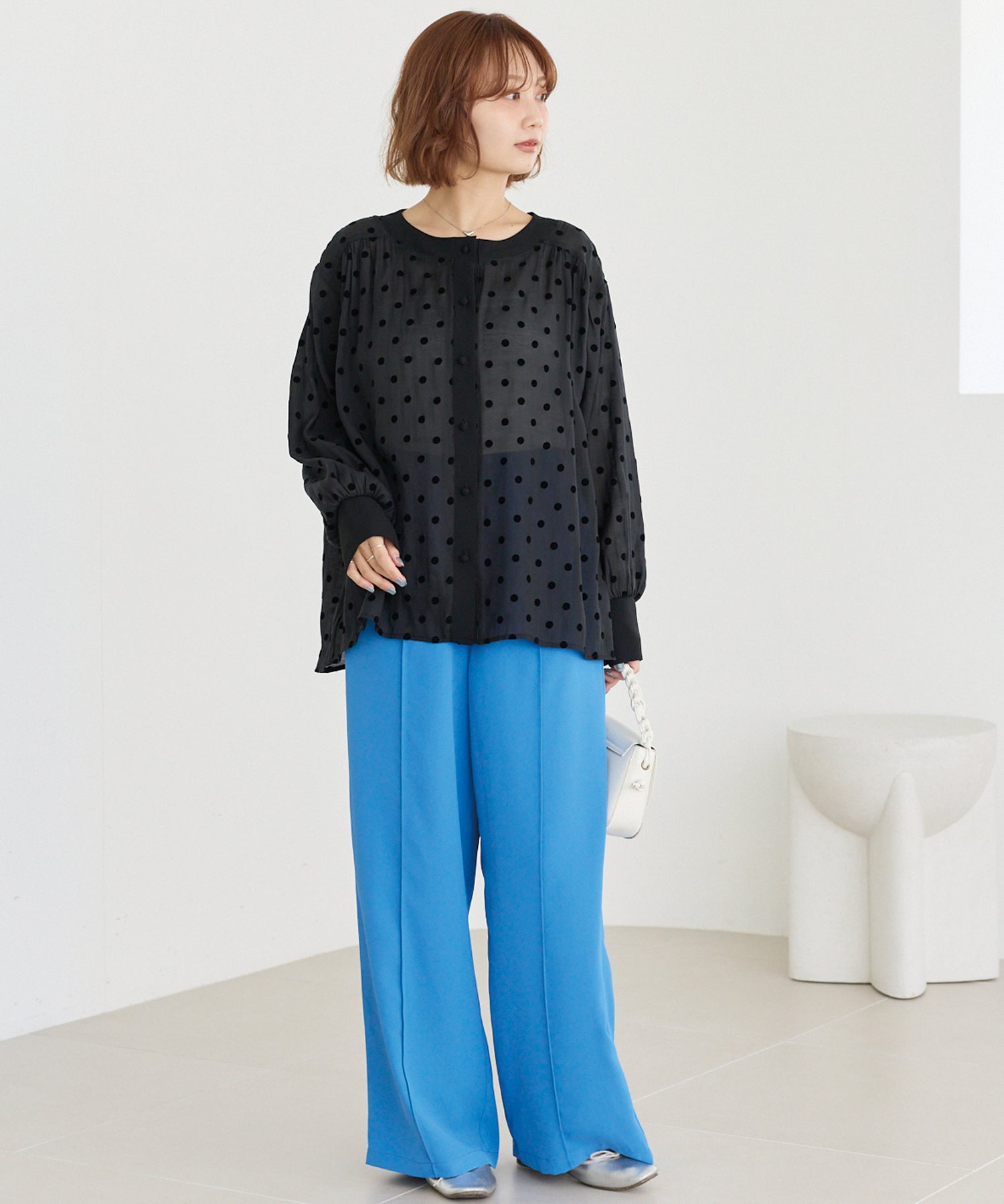 カラーワイドパンツ