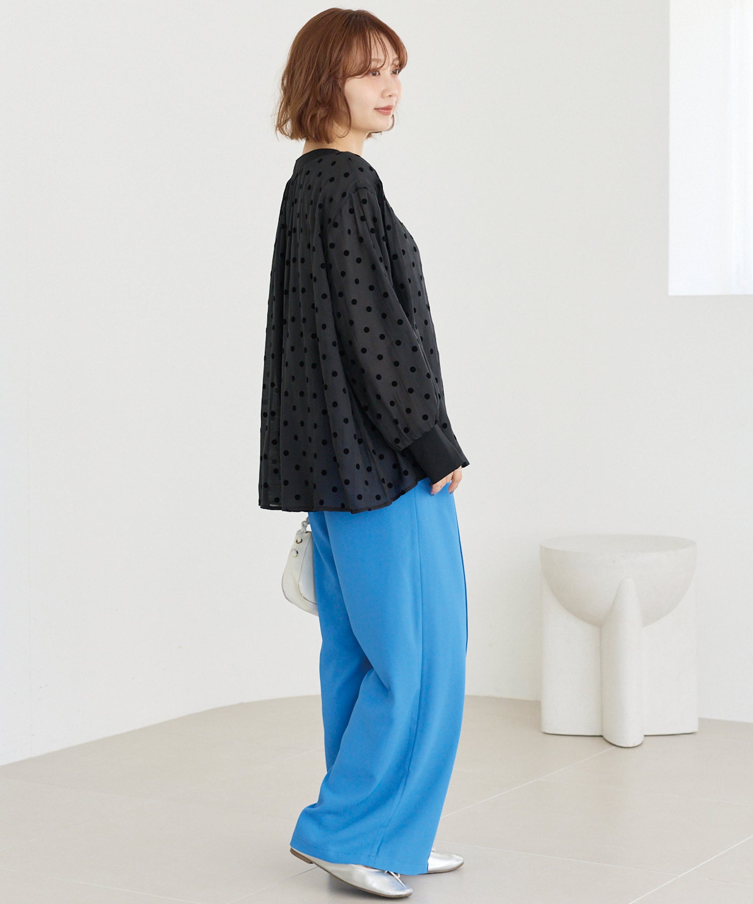 カラーワイドパンツ