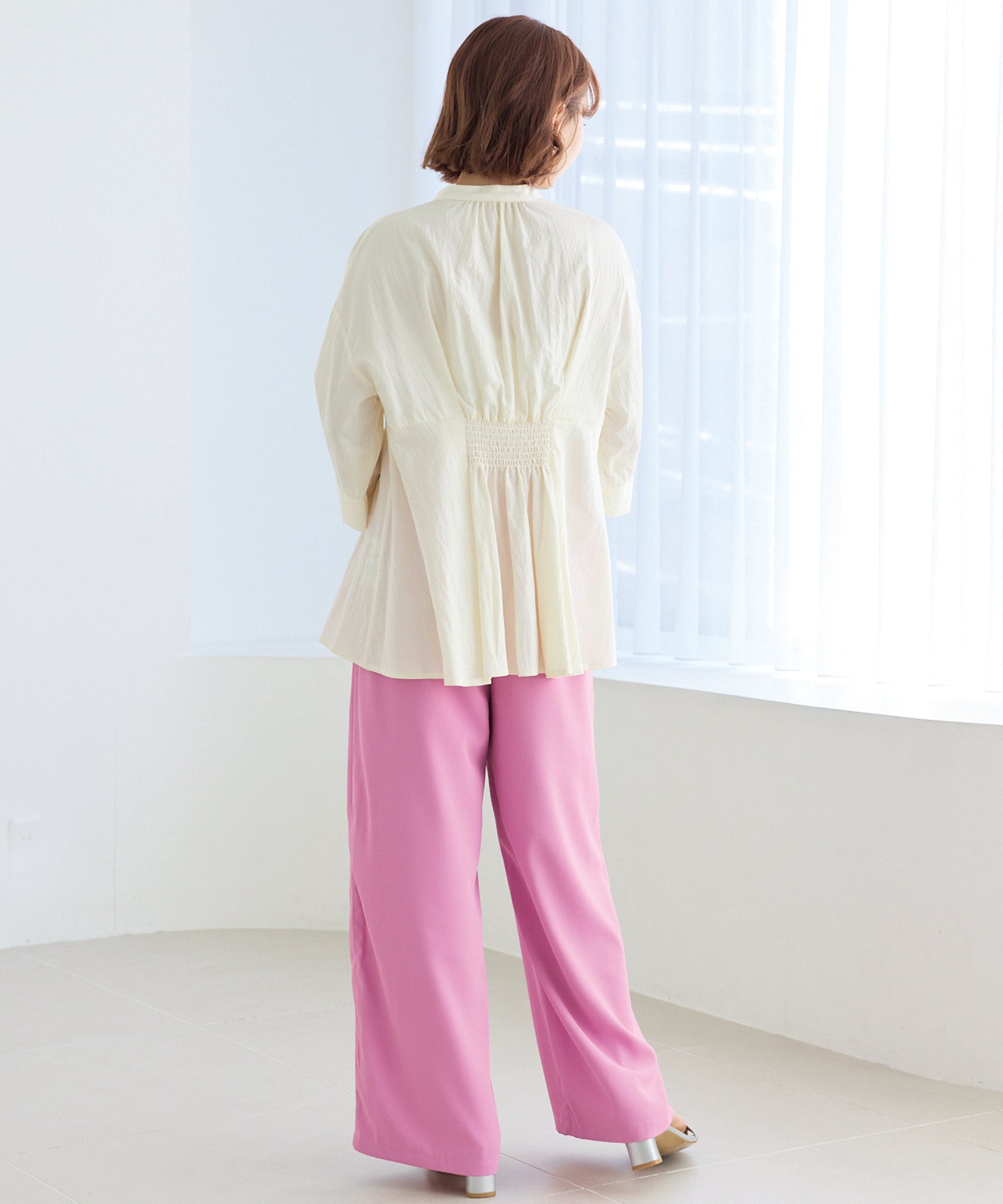 カラーワイドパンツ