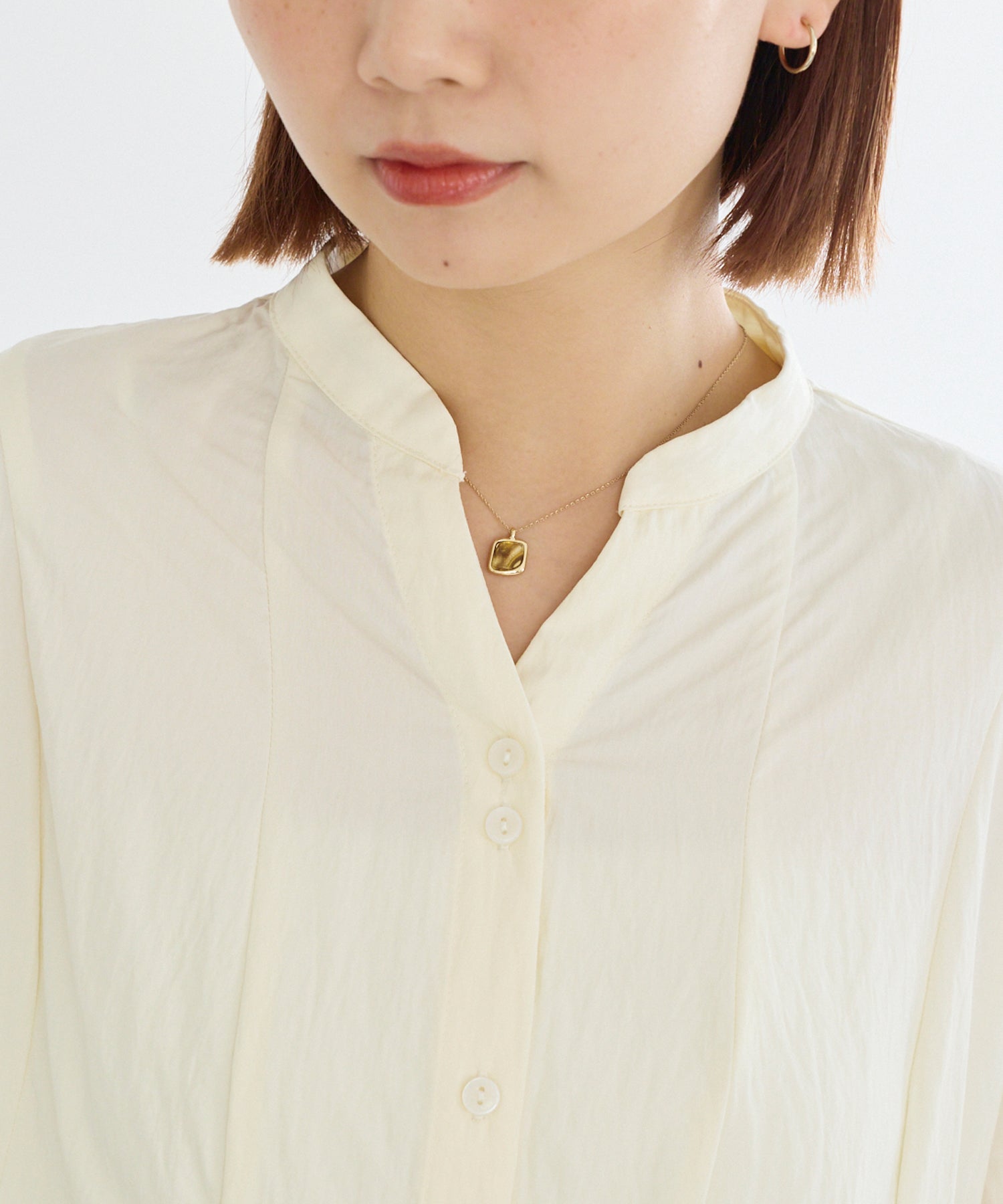 【好機能シリーズ】UVカット・接触冷感・速乾｜タックチュニックブラウス