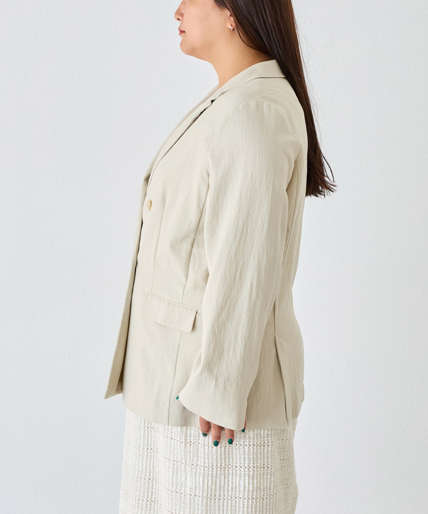 サイド　model:161cm 着用サイズ:3L