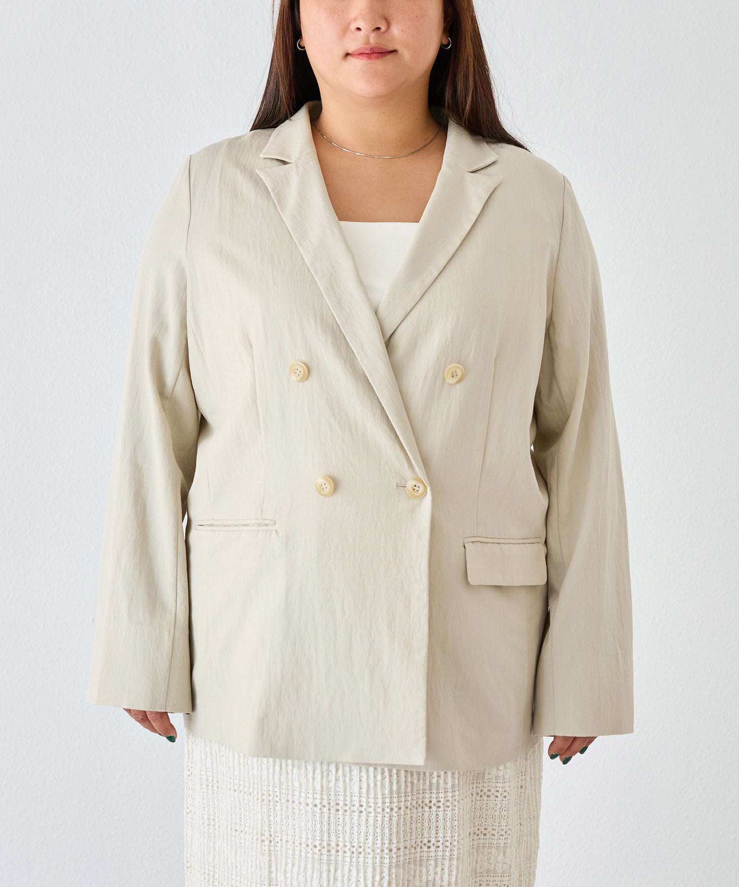 フロント　model:161cm 着用サイズ:3L