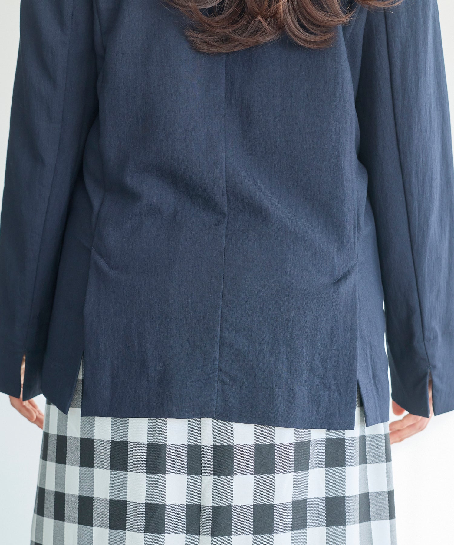 【洗える】ダブルボタンテーラードジャケット