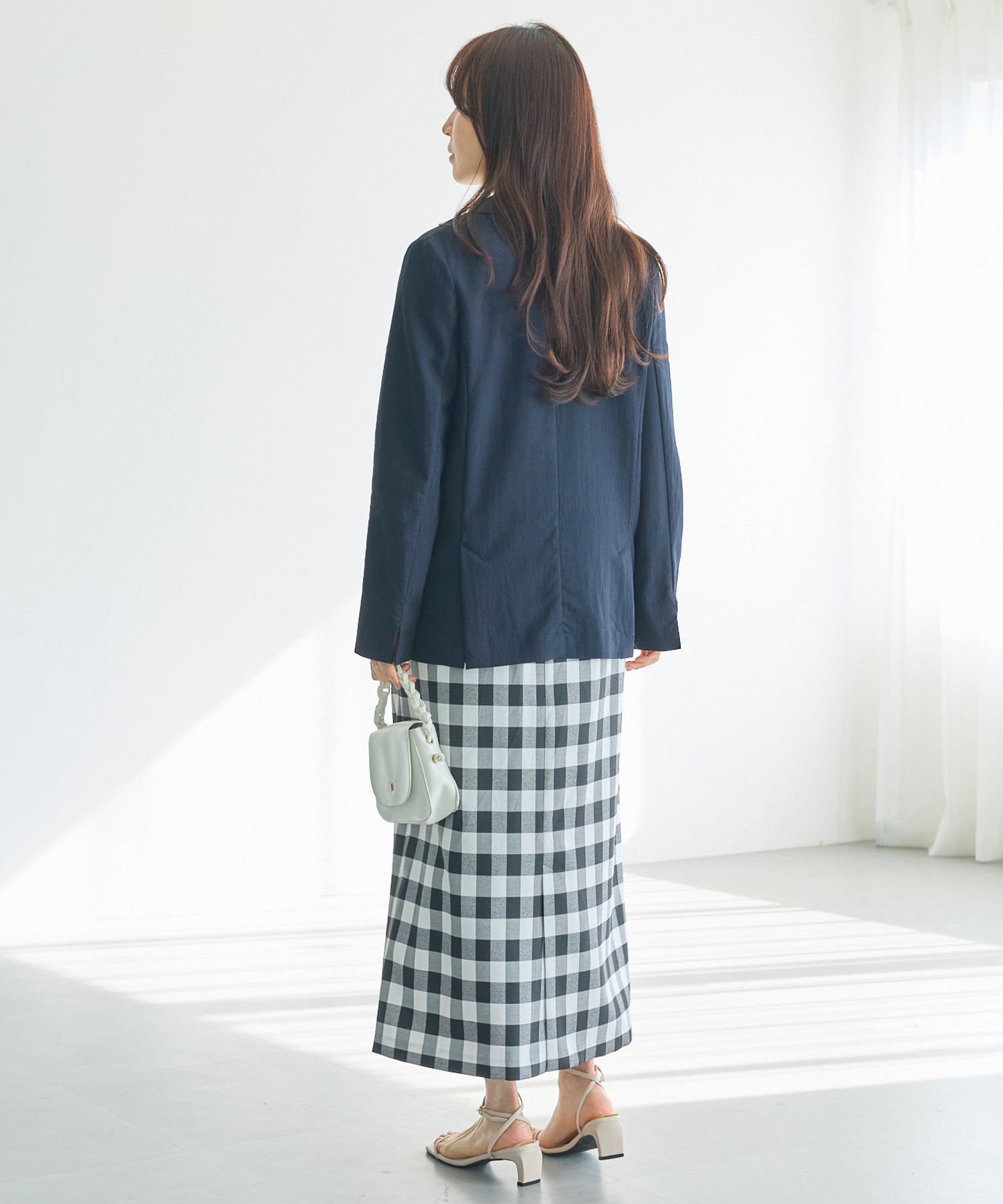 【洗える】ダブルボタンテーラードジャケット