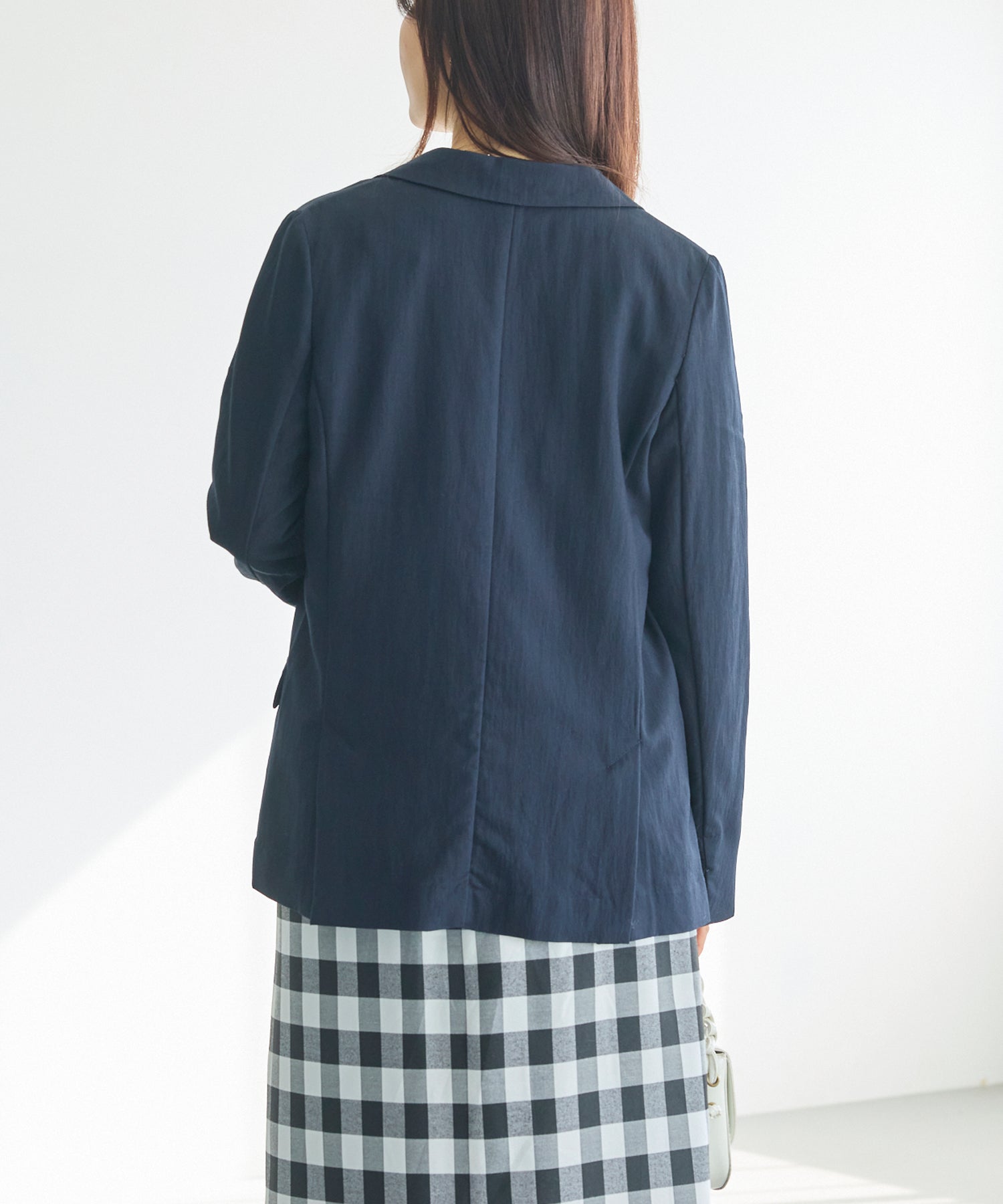 【洗える】ダブルボタンテーラードジャケット