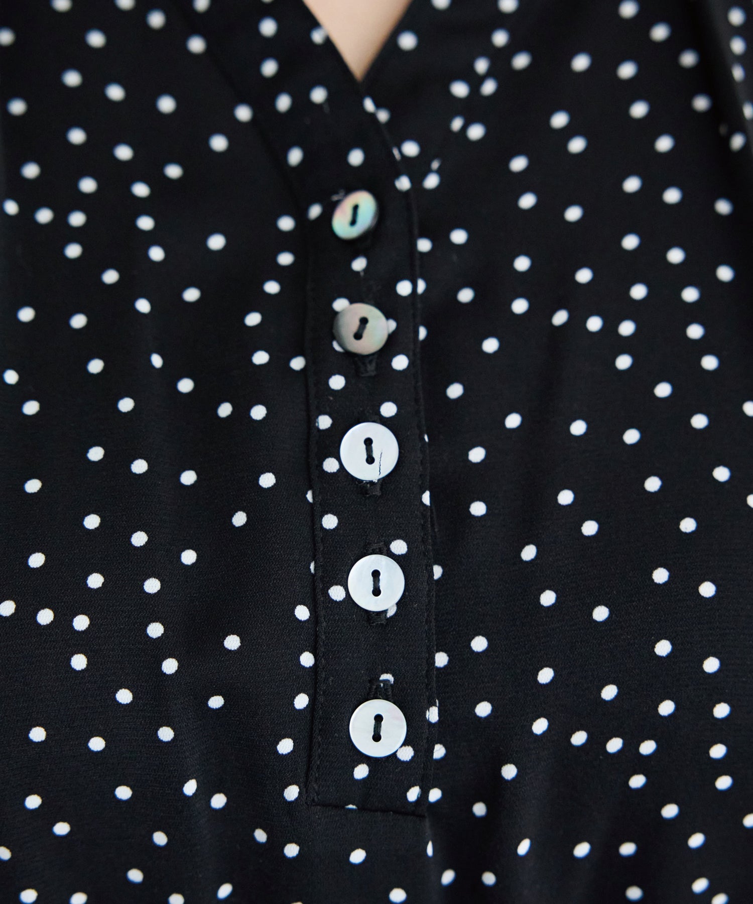 【洗える】デシンドットワンピース