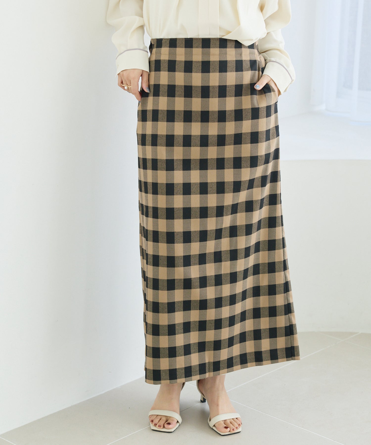 ブラウン　model:156cm 着用サイズ:M