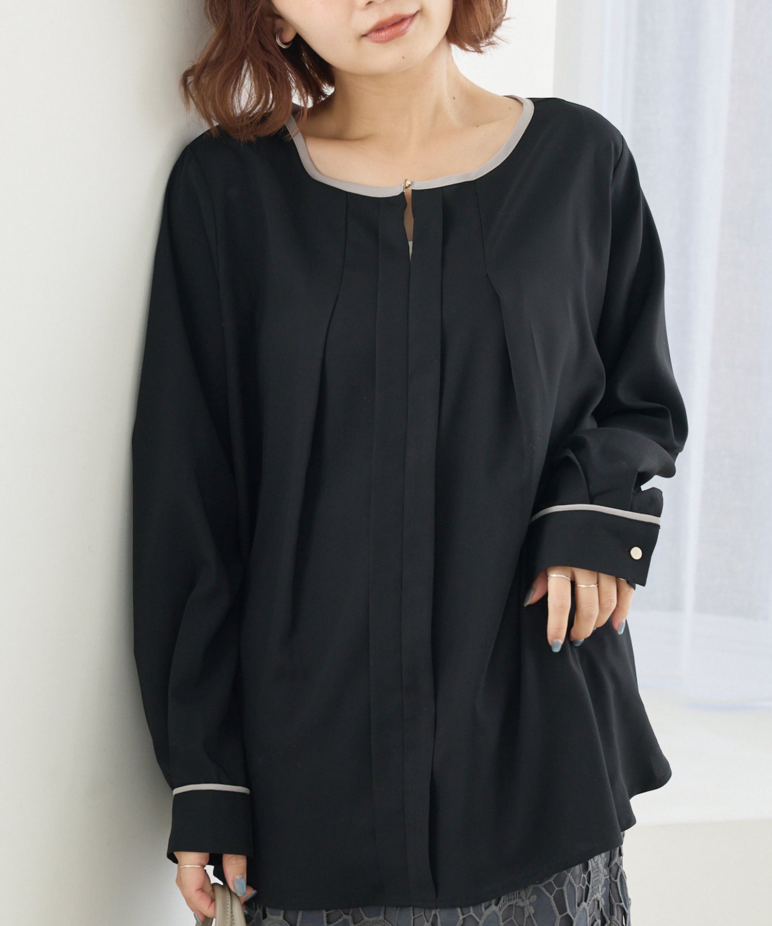 ブラック　model:156cm 着用サイズ:M