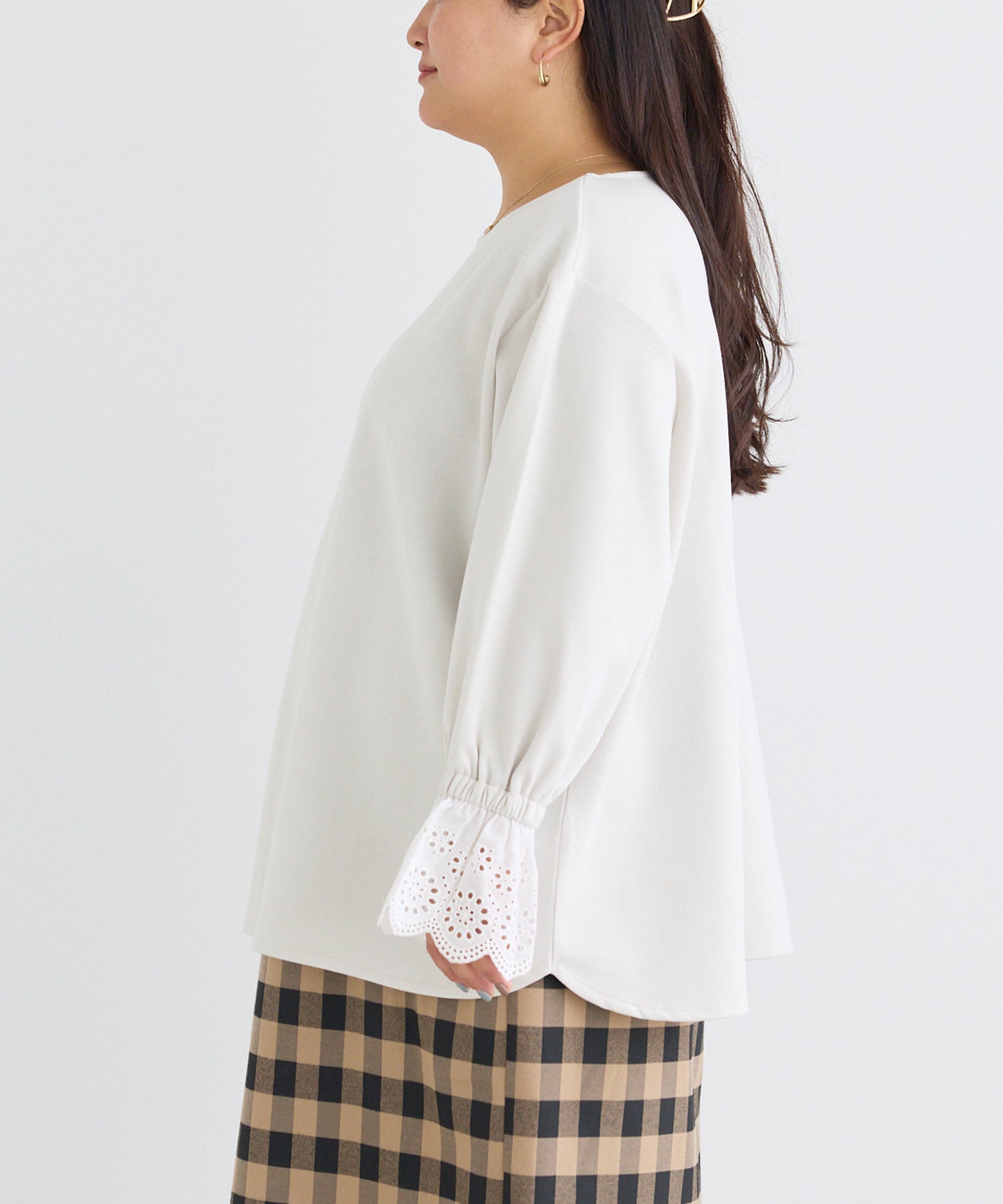 サイド　model:161cm 着用サイズ:3L