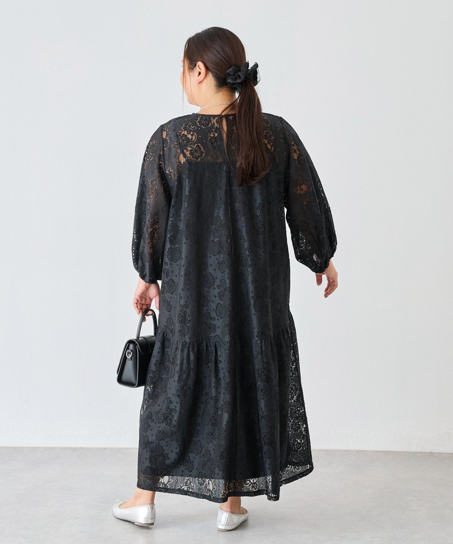 ブラック　model:161cm 着用サイズ:3L