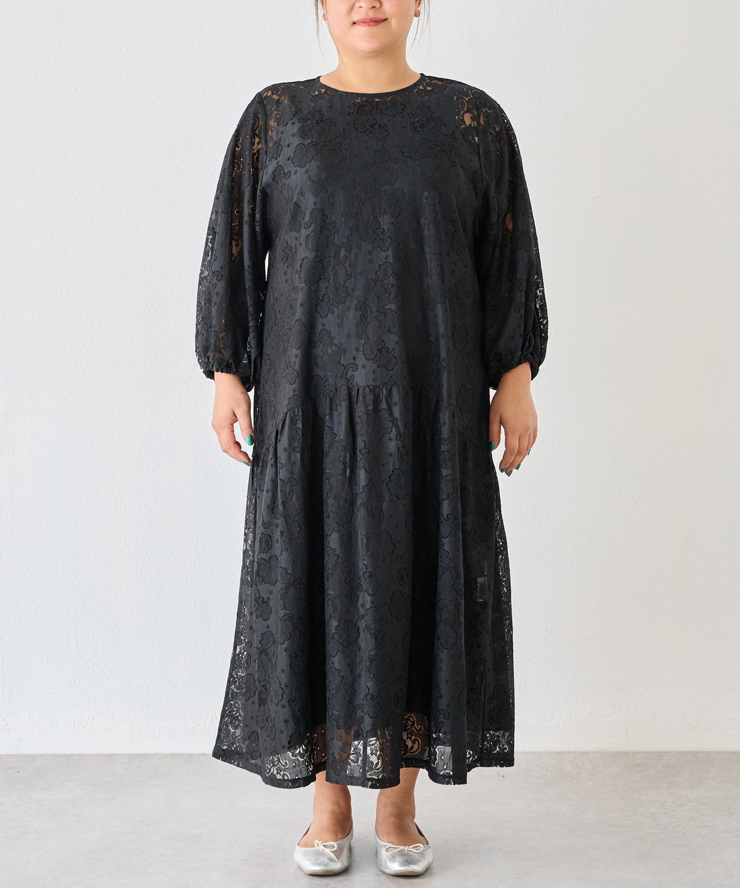 フロント　model:161cm 着用サイズ:3L