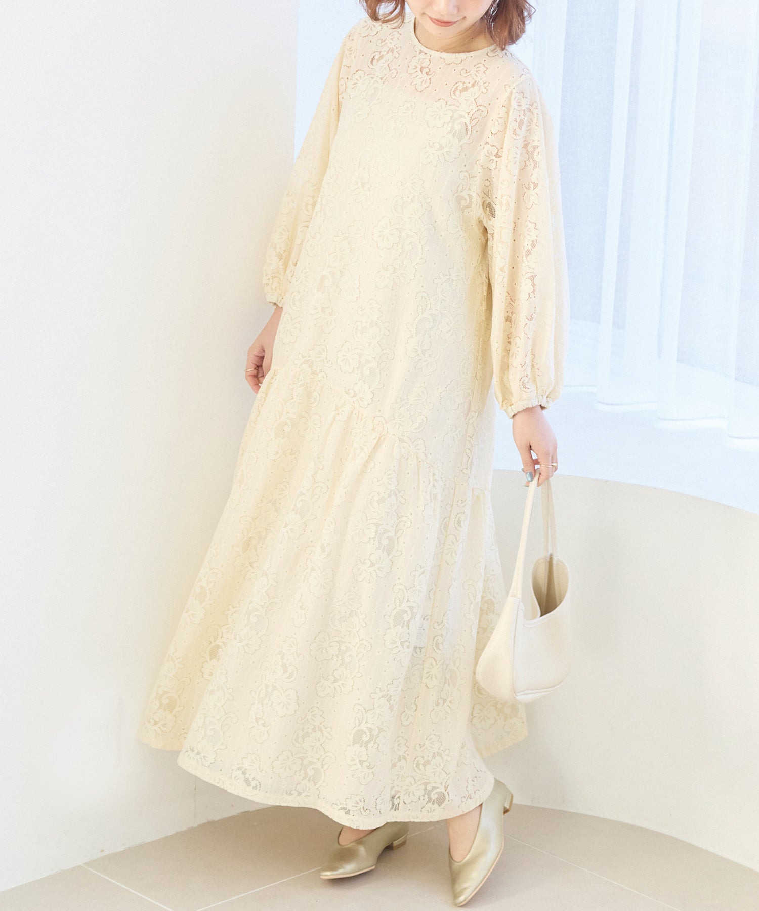 アイボリー　model:156cm 着用サイズ:M