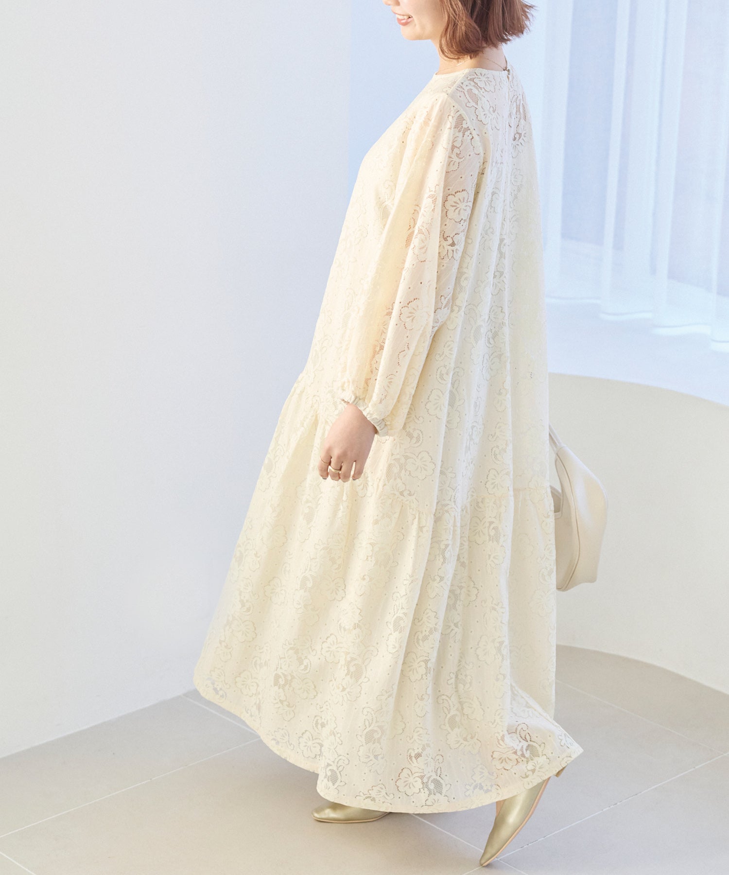 【洗える】総レースワンピース