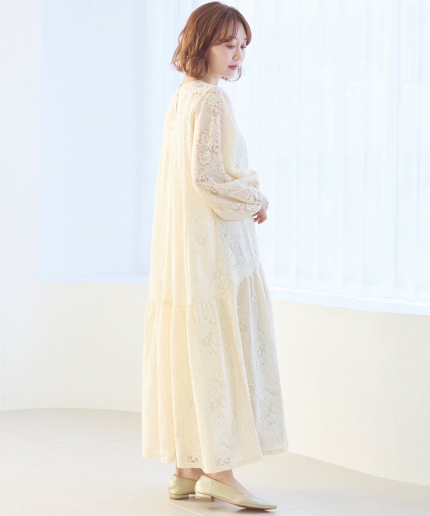 【洗える】総レースワンピース