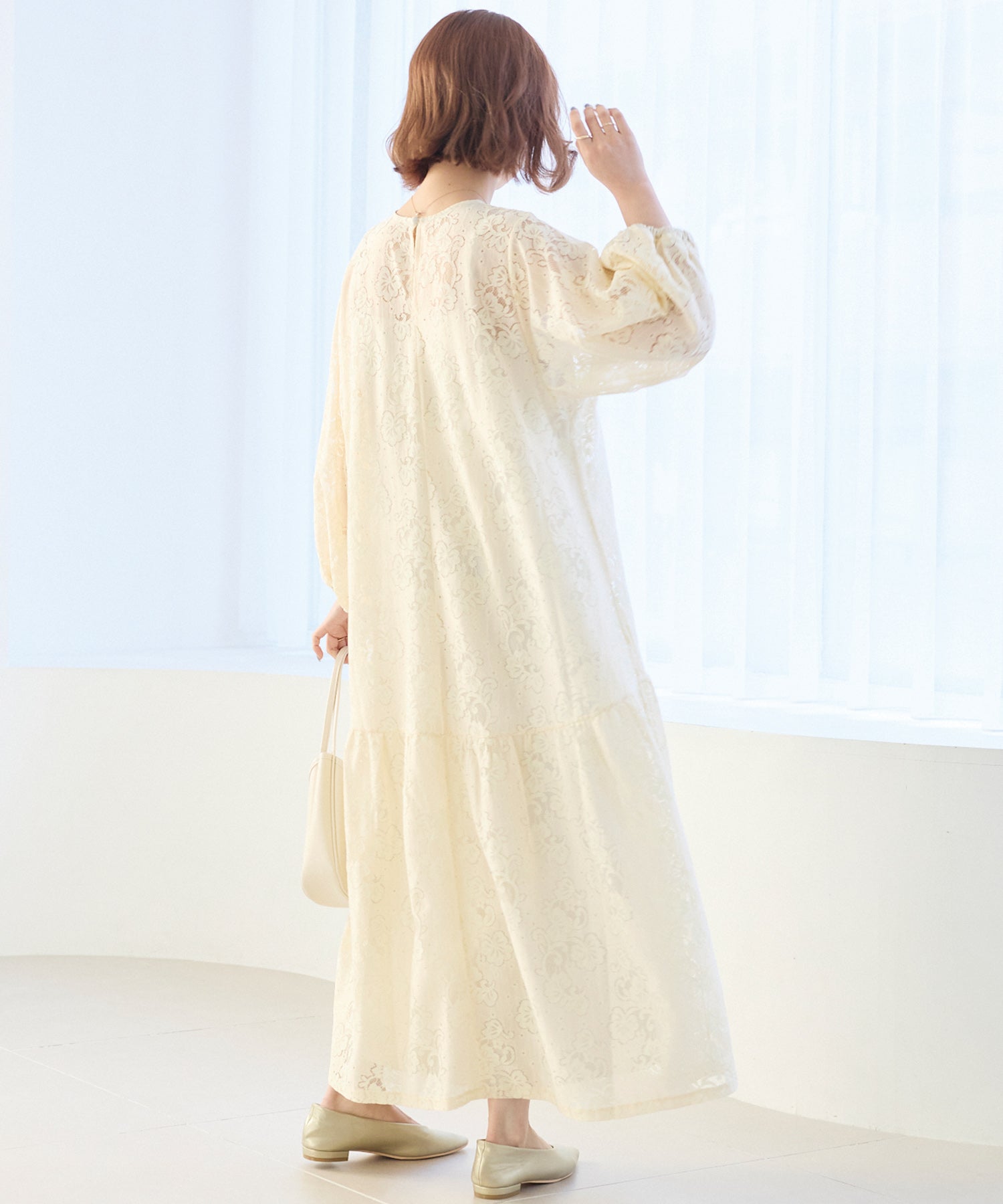 【洗える】総レースワンピース