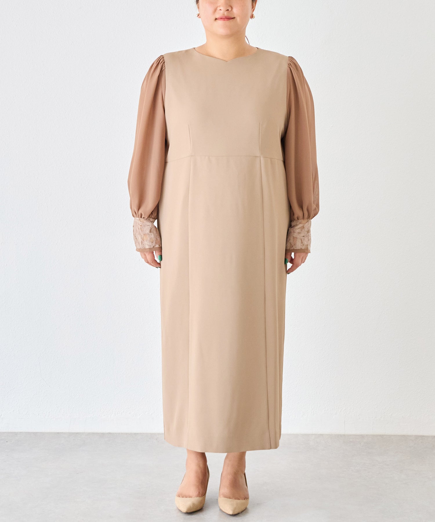 フロント　model:161cm 着用サイズ:3L