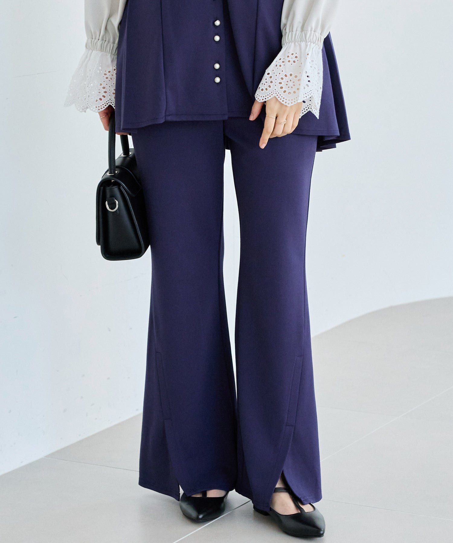 ネイビー　model:163cm 着用サイズ:M