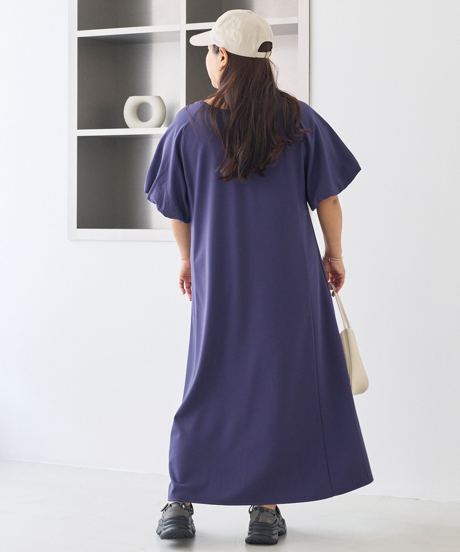 ネイビー　model:161cm 着用サイズ:3L