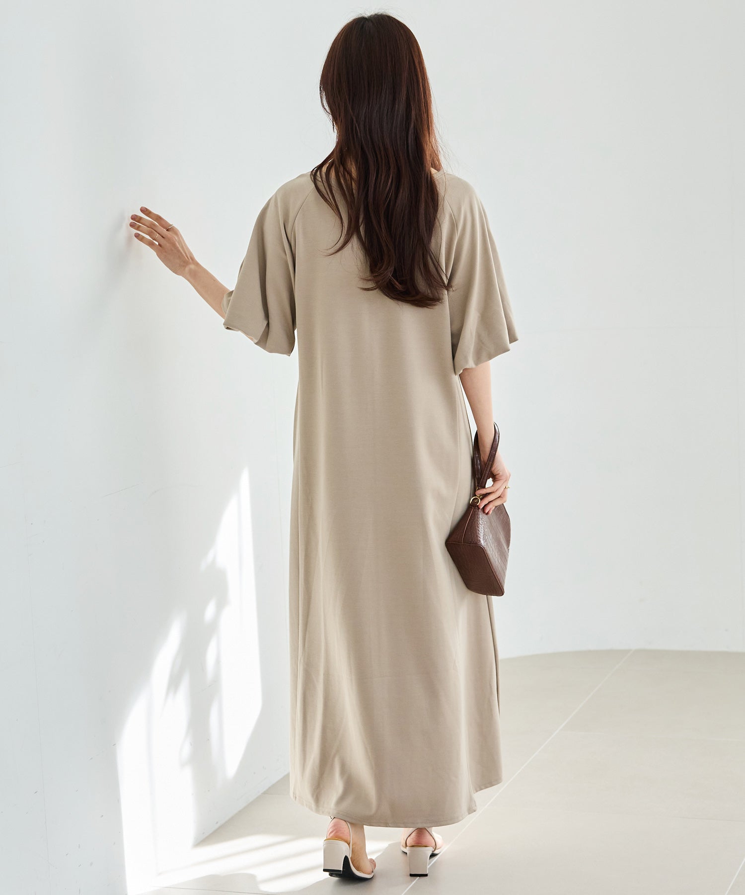 【好機能シリーズ】接触冷感・吸水速乾｜2WAYボリュームスリーブワンピース