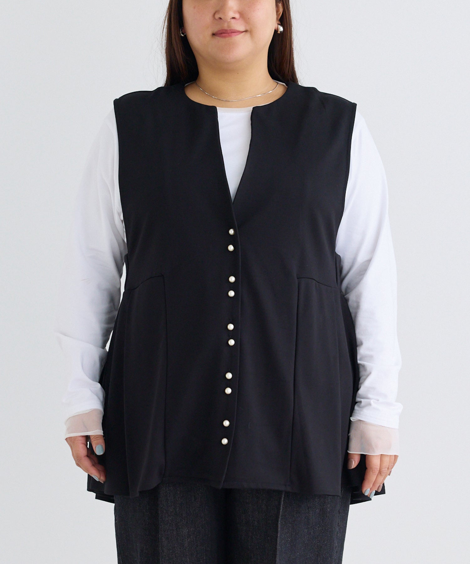 フロント　model:161cm 着用サイズ:3L