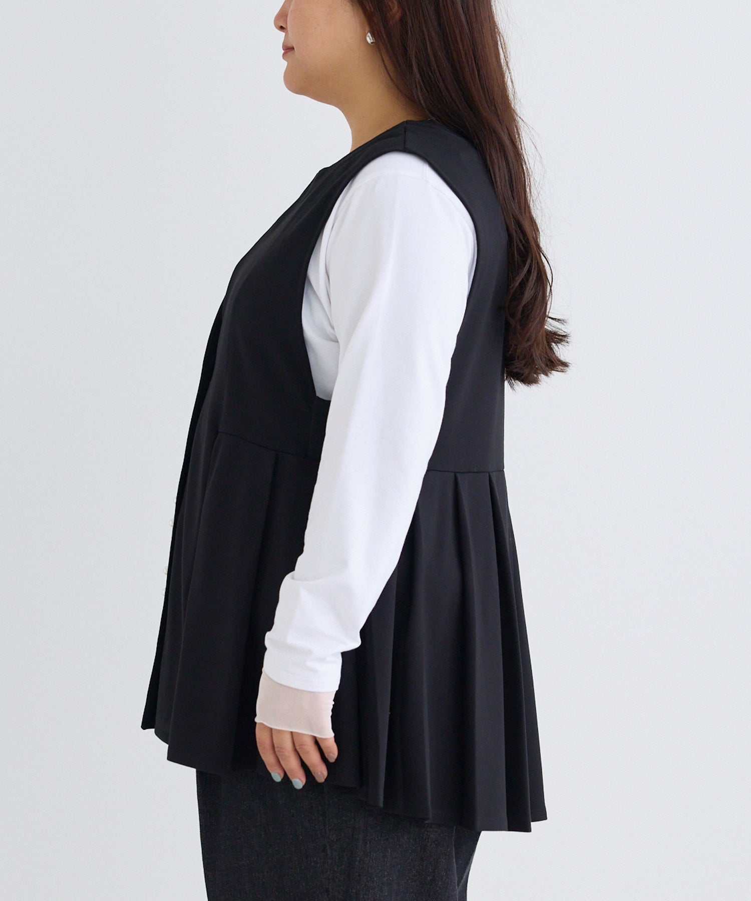 サイド　model:161cm 着用サイズ:3L