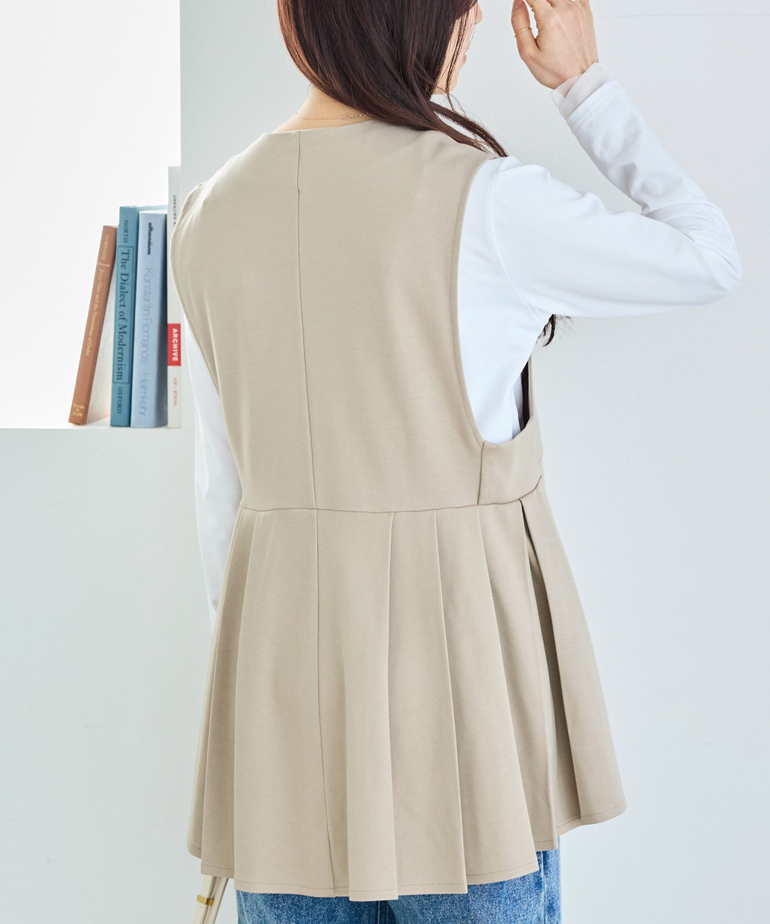 【好機能シリーズ】接触冷感・吸水速乾｜ダブルパール釦タックベスト