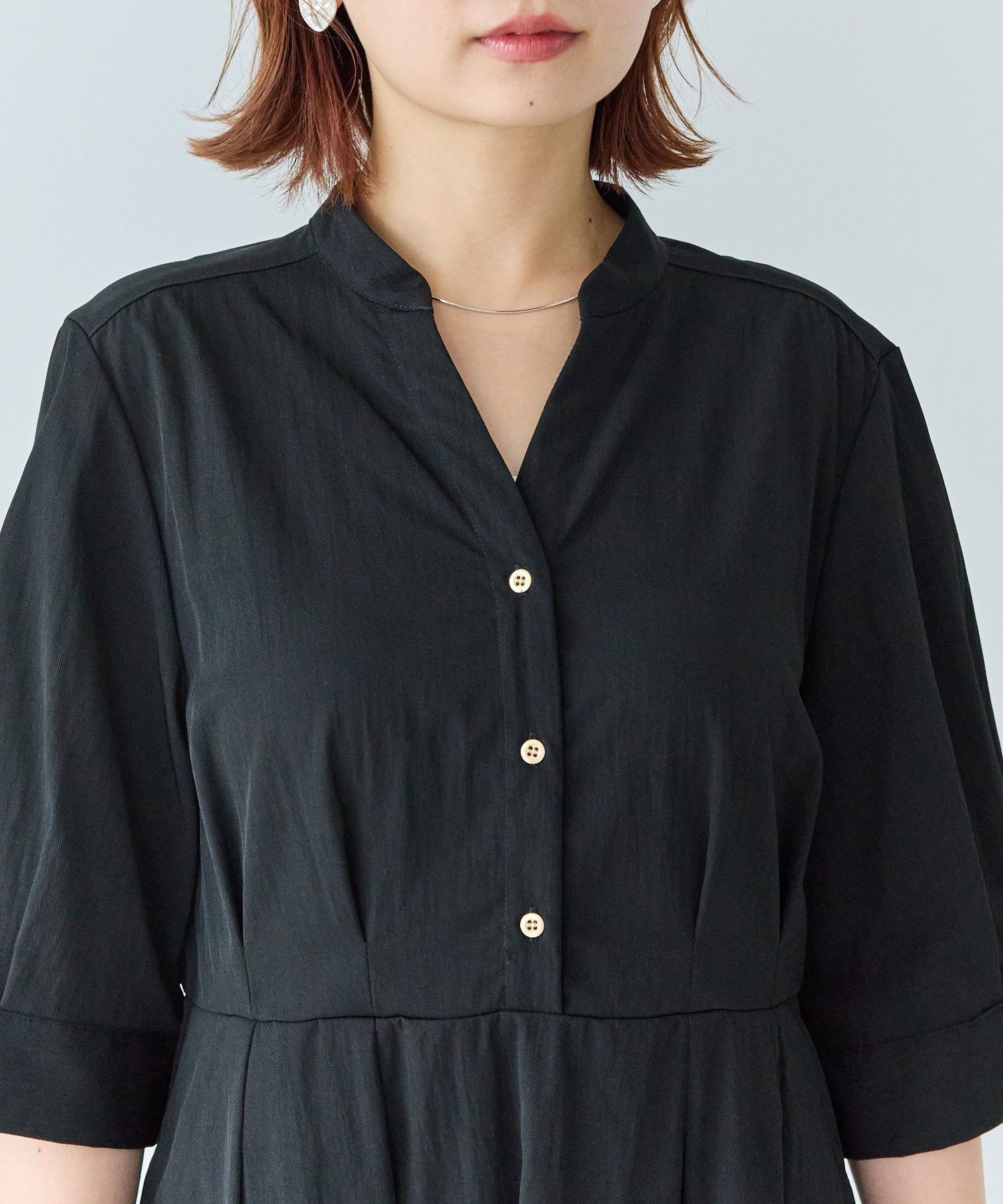 スリットネック/キーネック