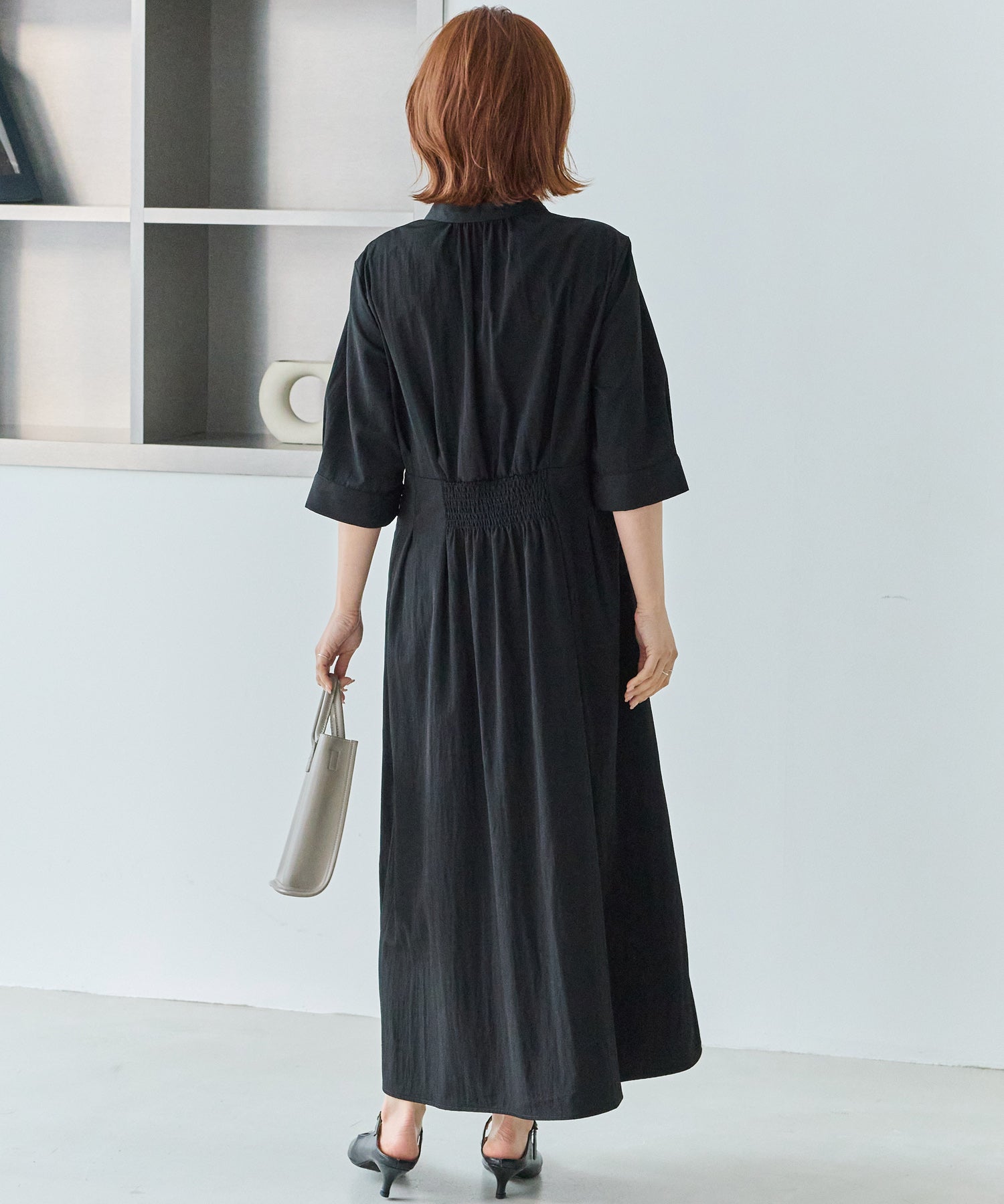 【好機能シリーズ】UVカット・接触冷感・速乾｜ウエストタックワンピース