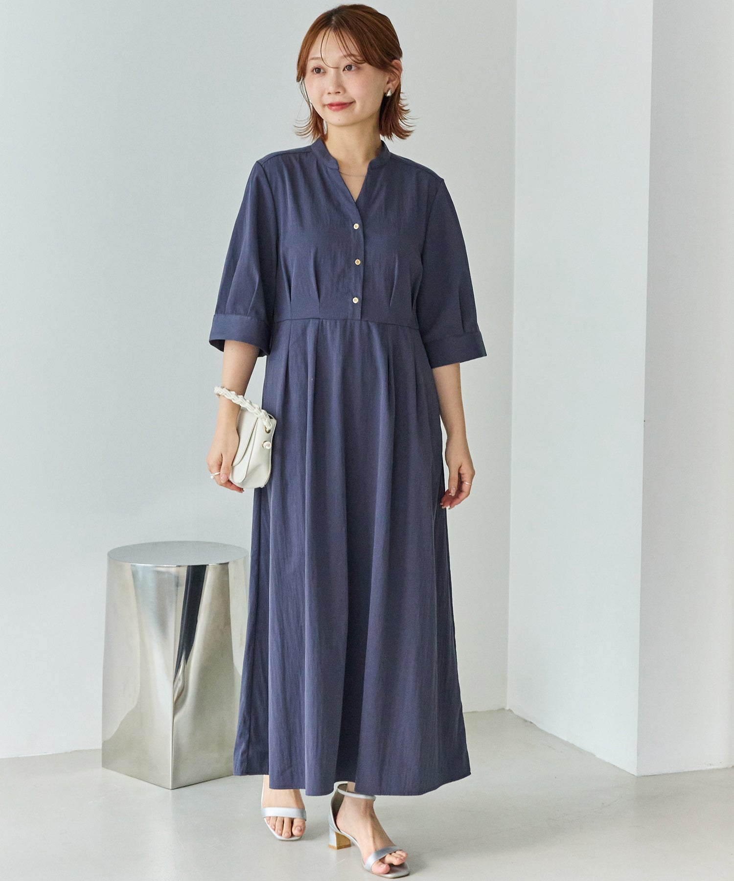 ネイビー　model:156cm 着用サイズ:M