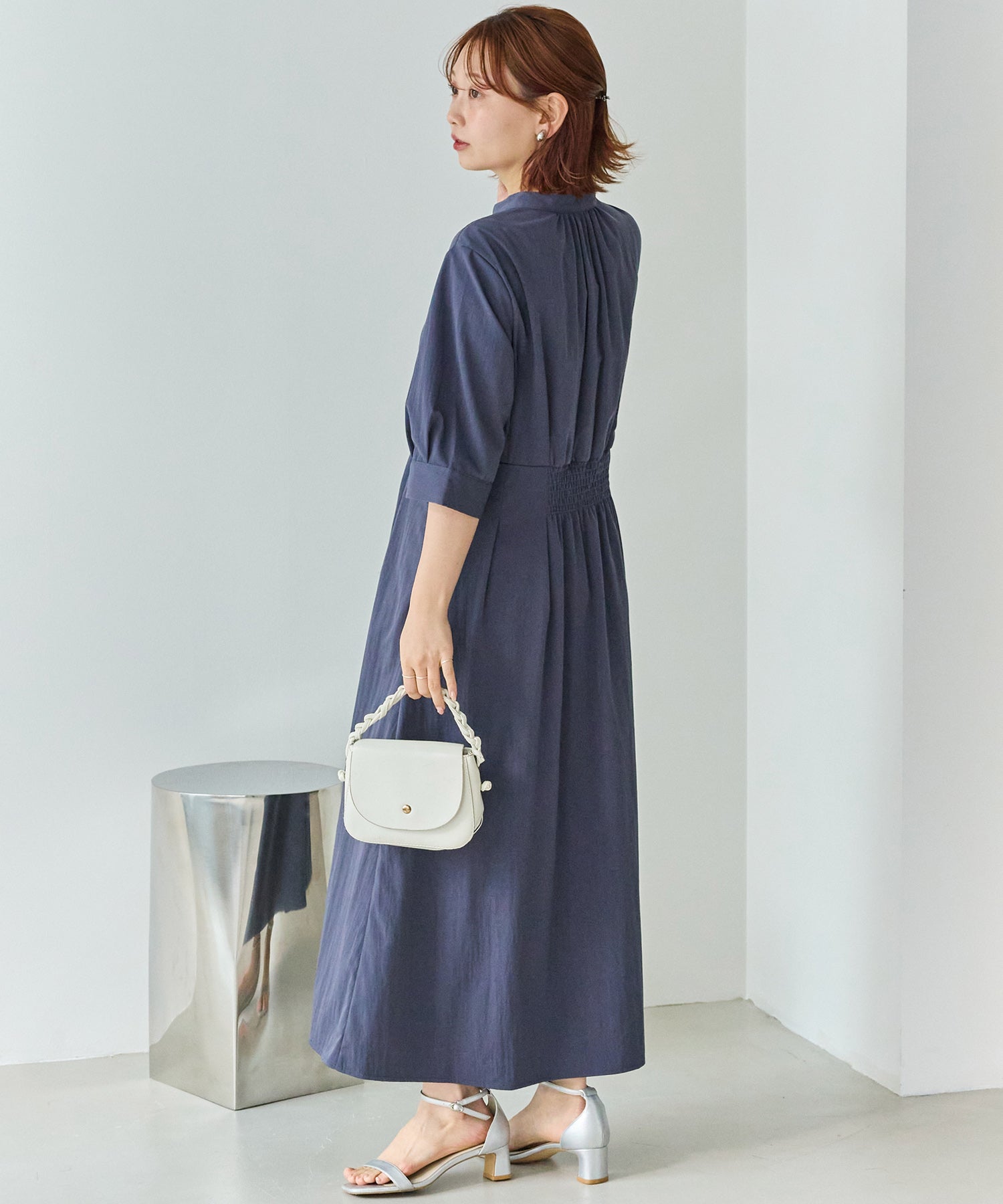 【好機能シリーズ】UVカット・接触冷感・速乾｜ウエストタックワンピース