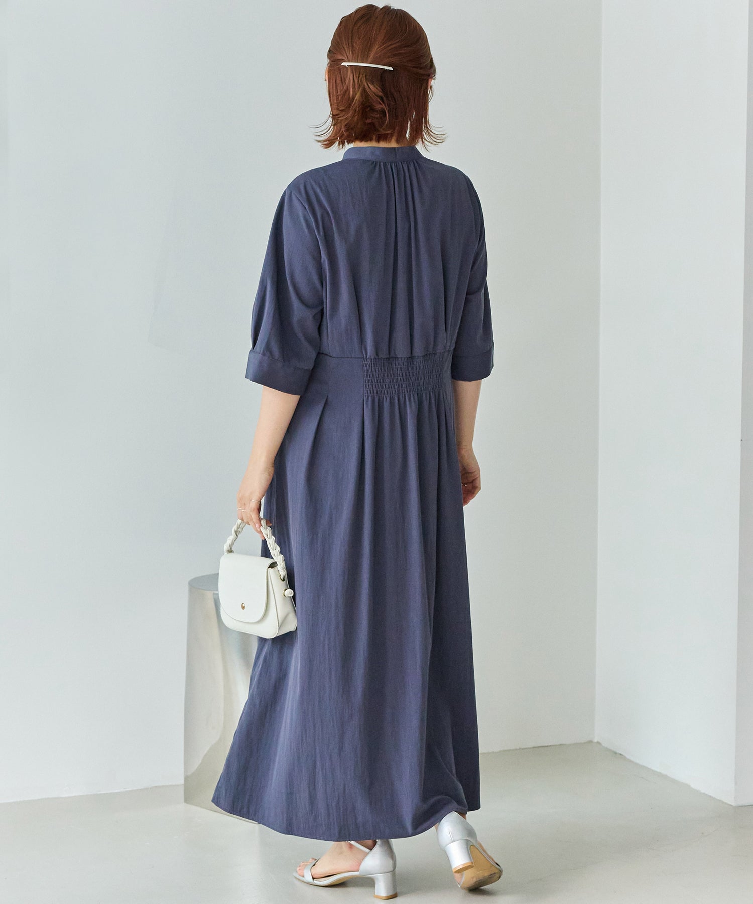 【好機能シリーズ】UVカット・接触冷感・速乾｜ウエストタックワンピース