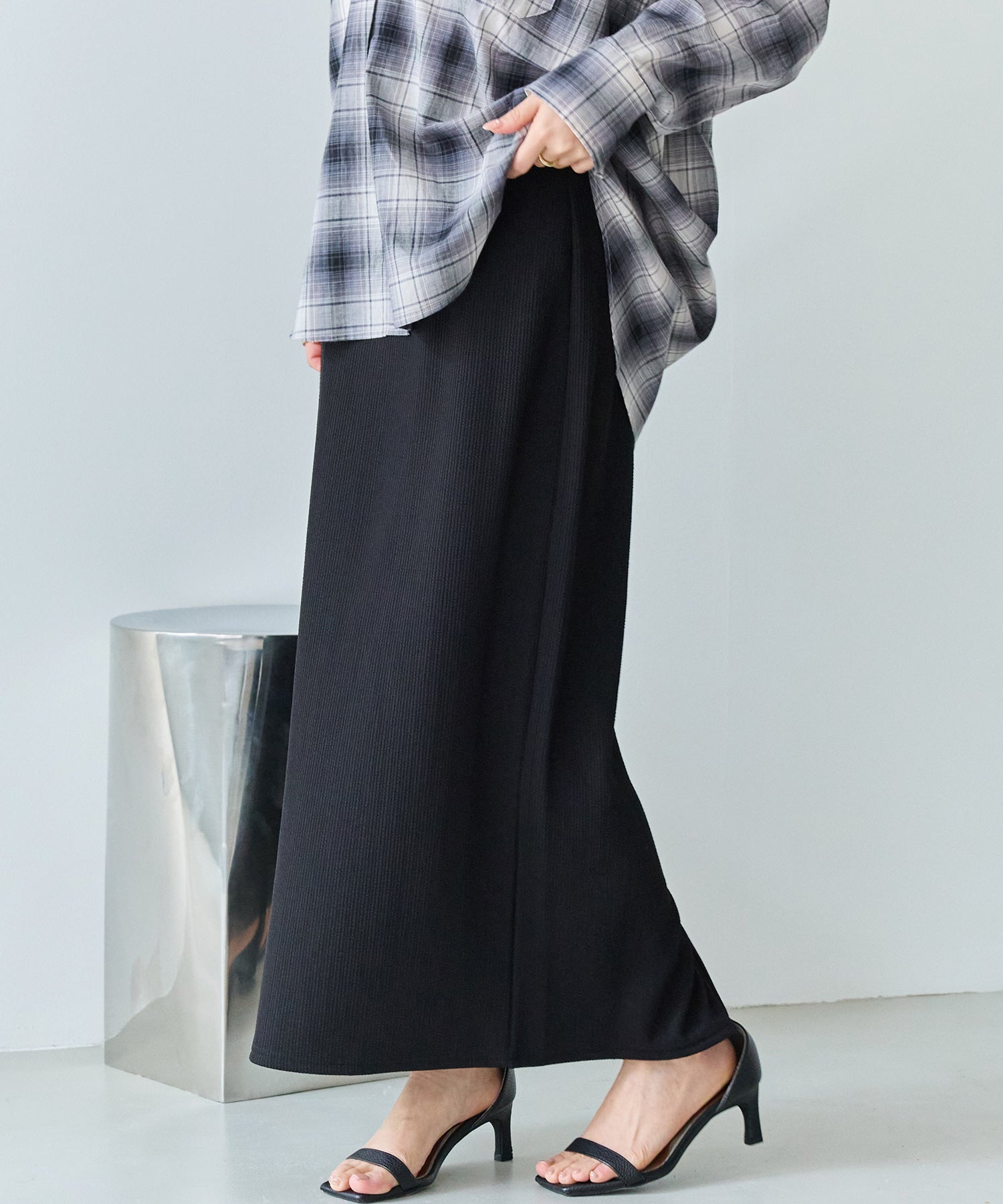 リブポンチナロースカート