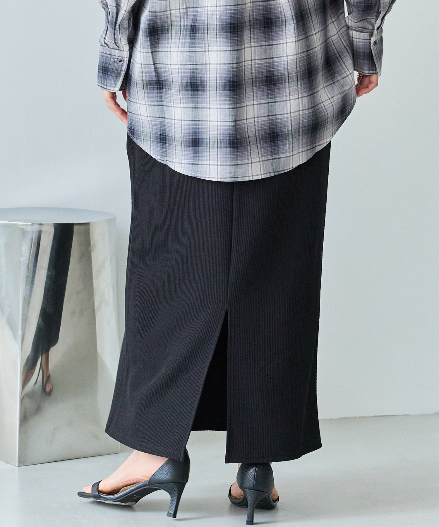 リブポンチナロースカート