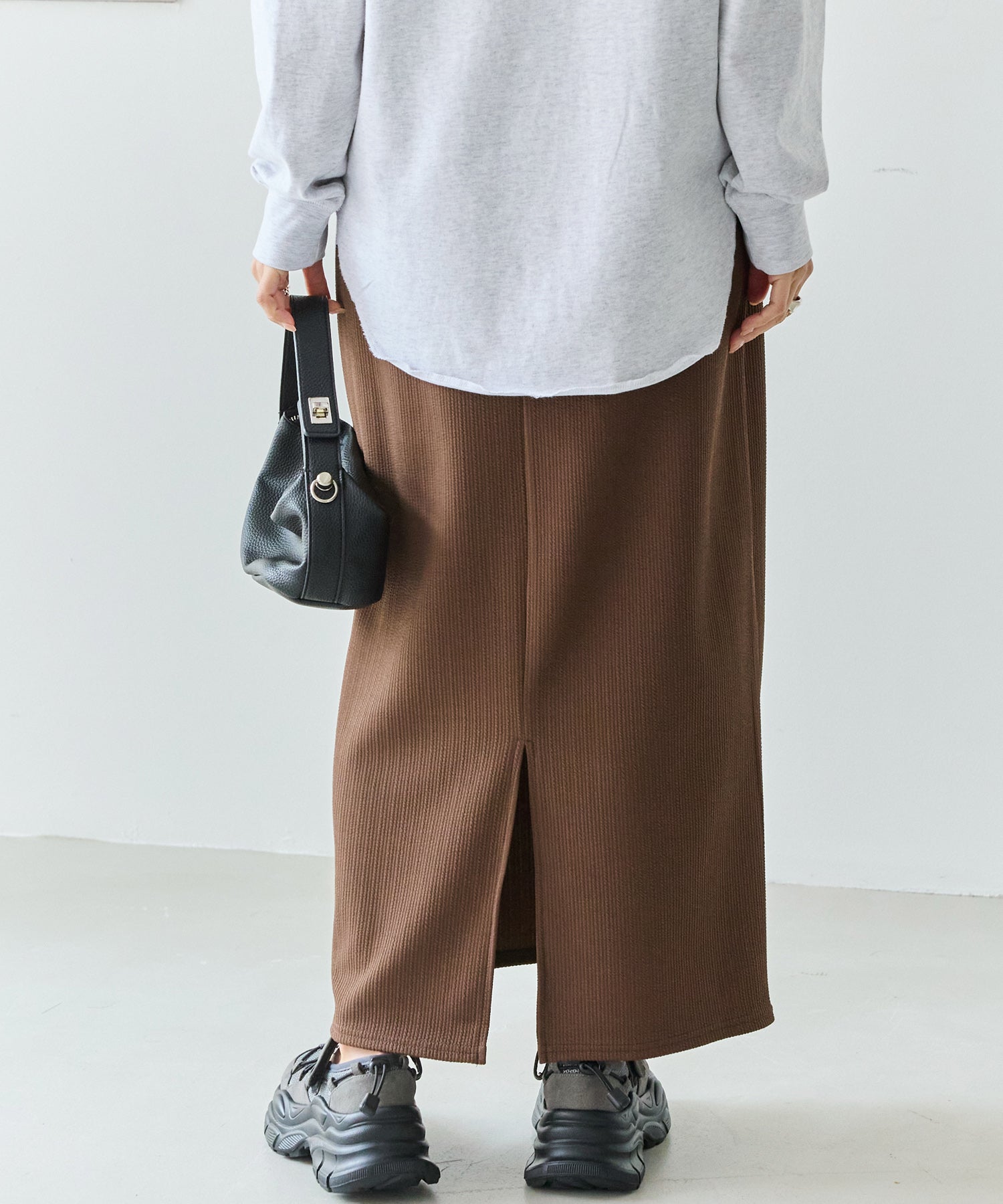 リブポンチナロースカート