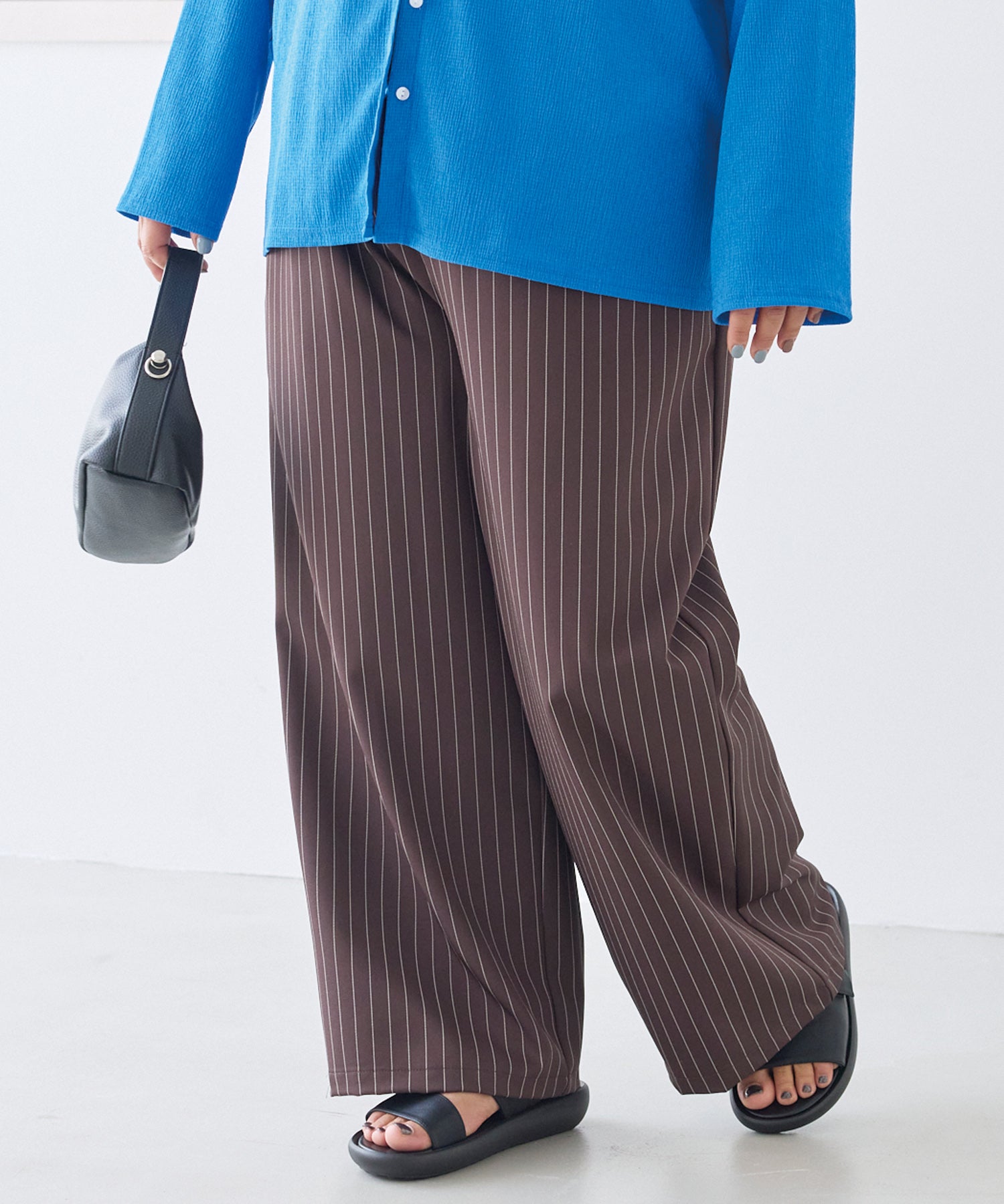 ブラウン　model:161cm 着用サイズ:3L