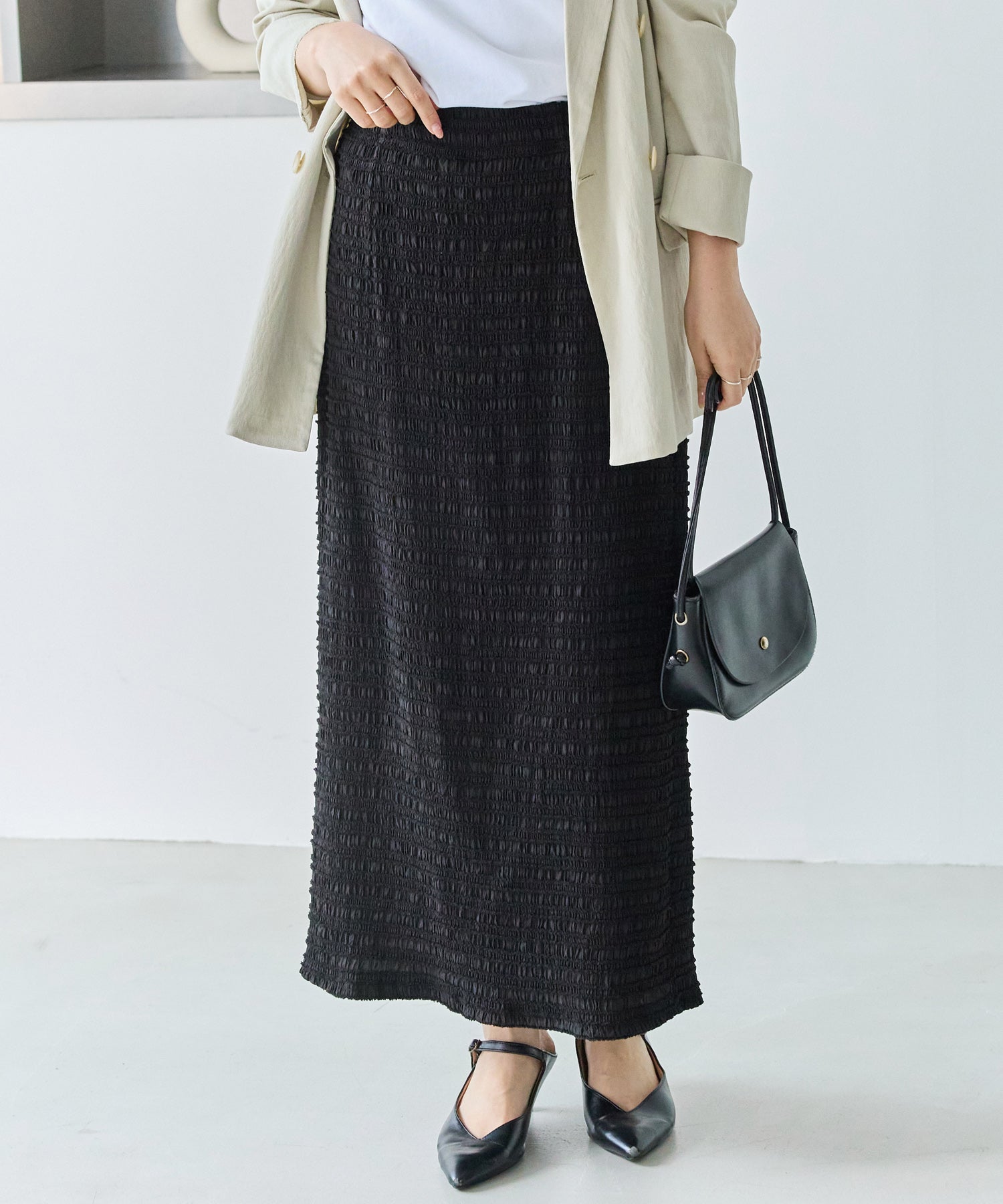 ブラック　model:156cm 着用サイズ:M