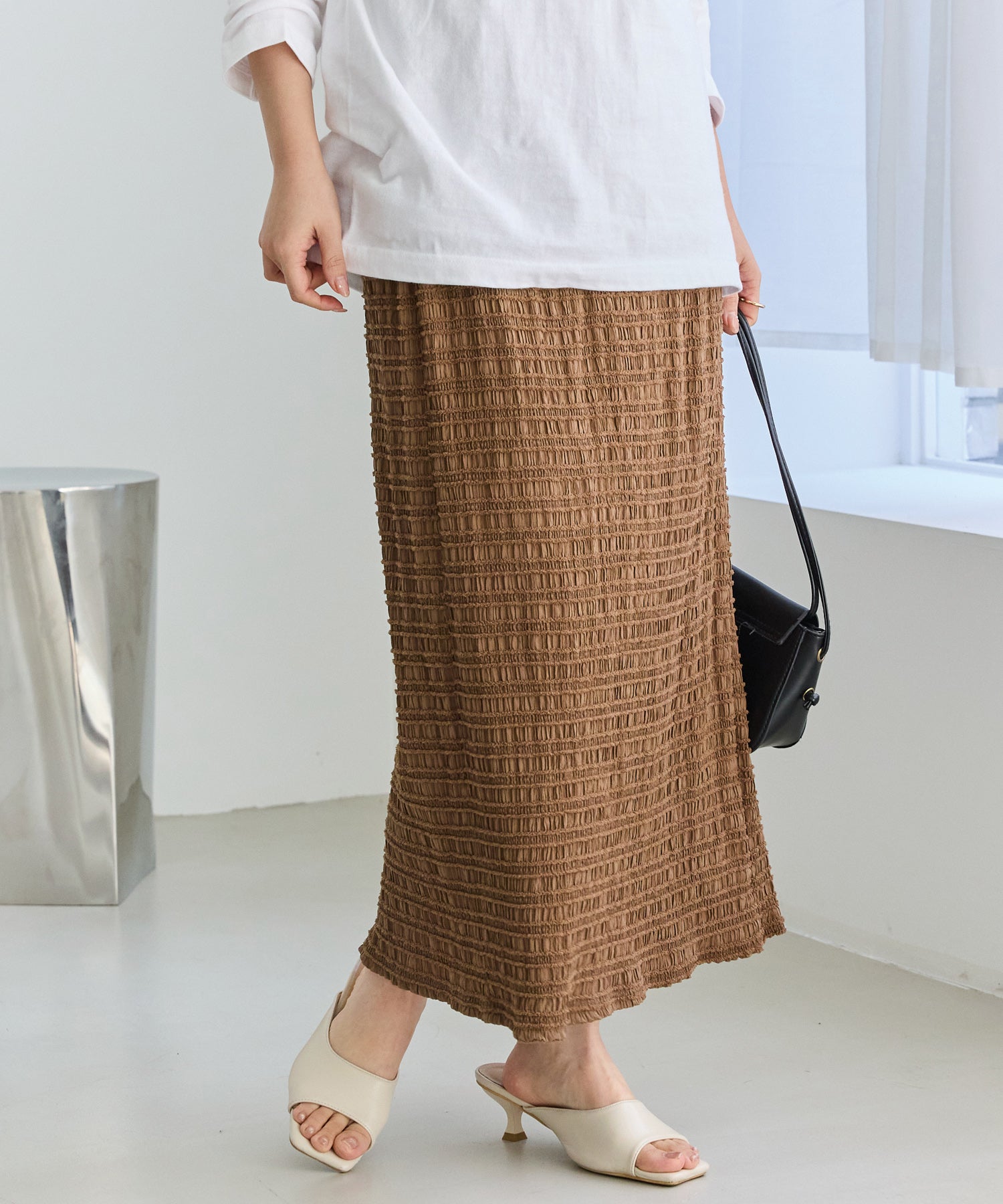 ブラウン　model:156cm 着用サイズ:M