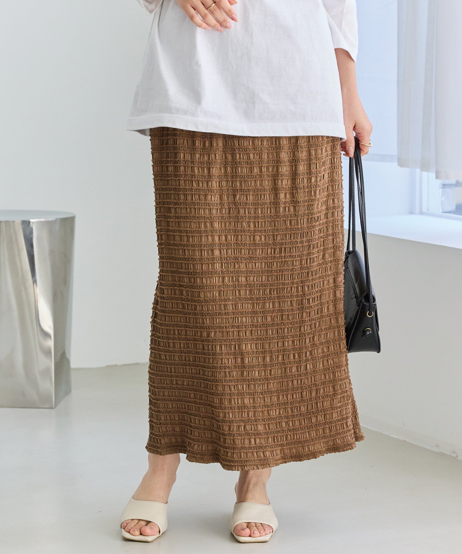 ブラウン　model:156cm 着用サイズ:M