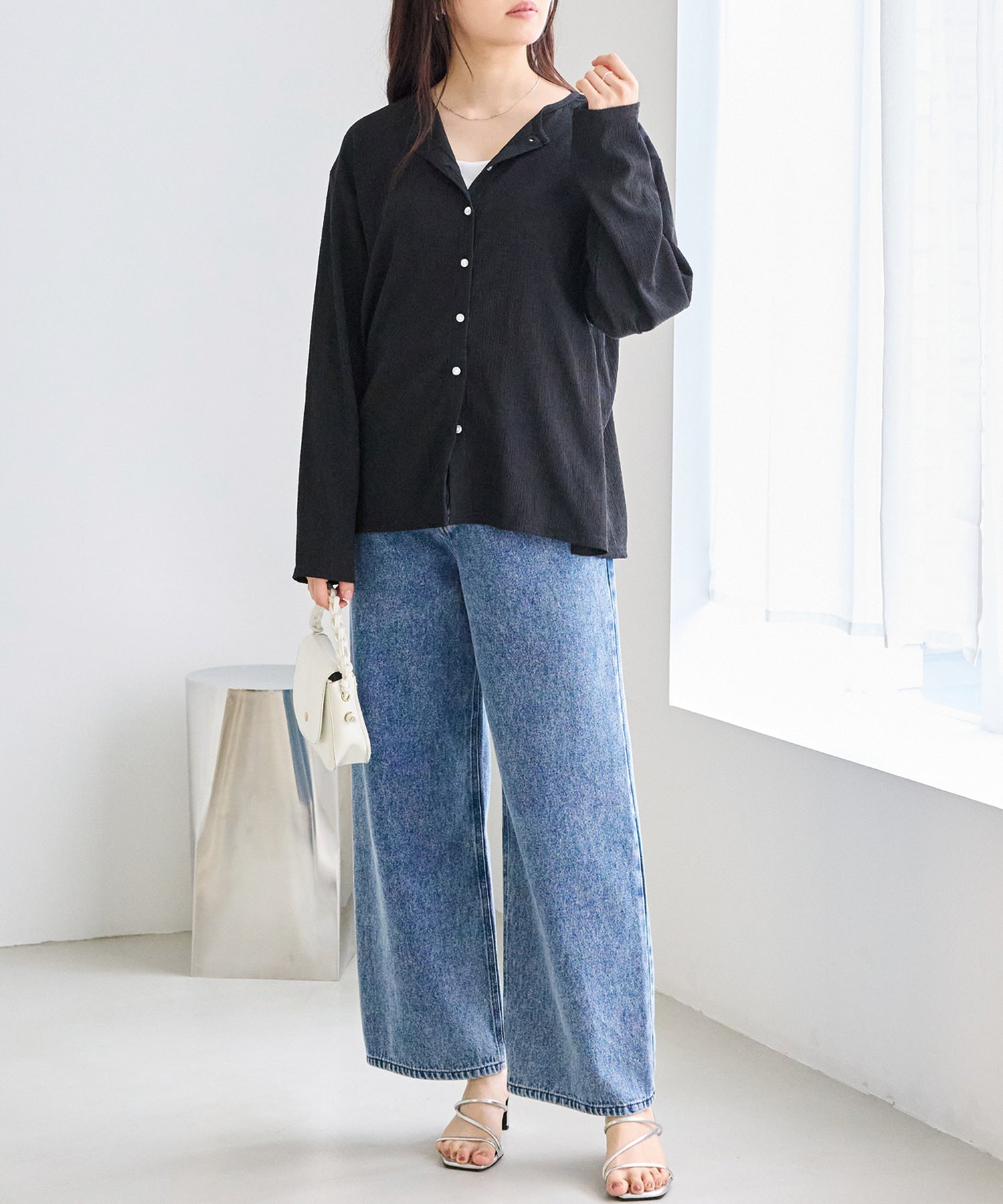 シアーブラウスカーデ