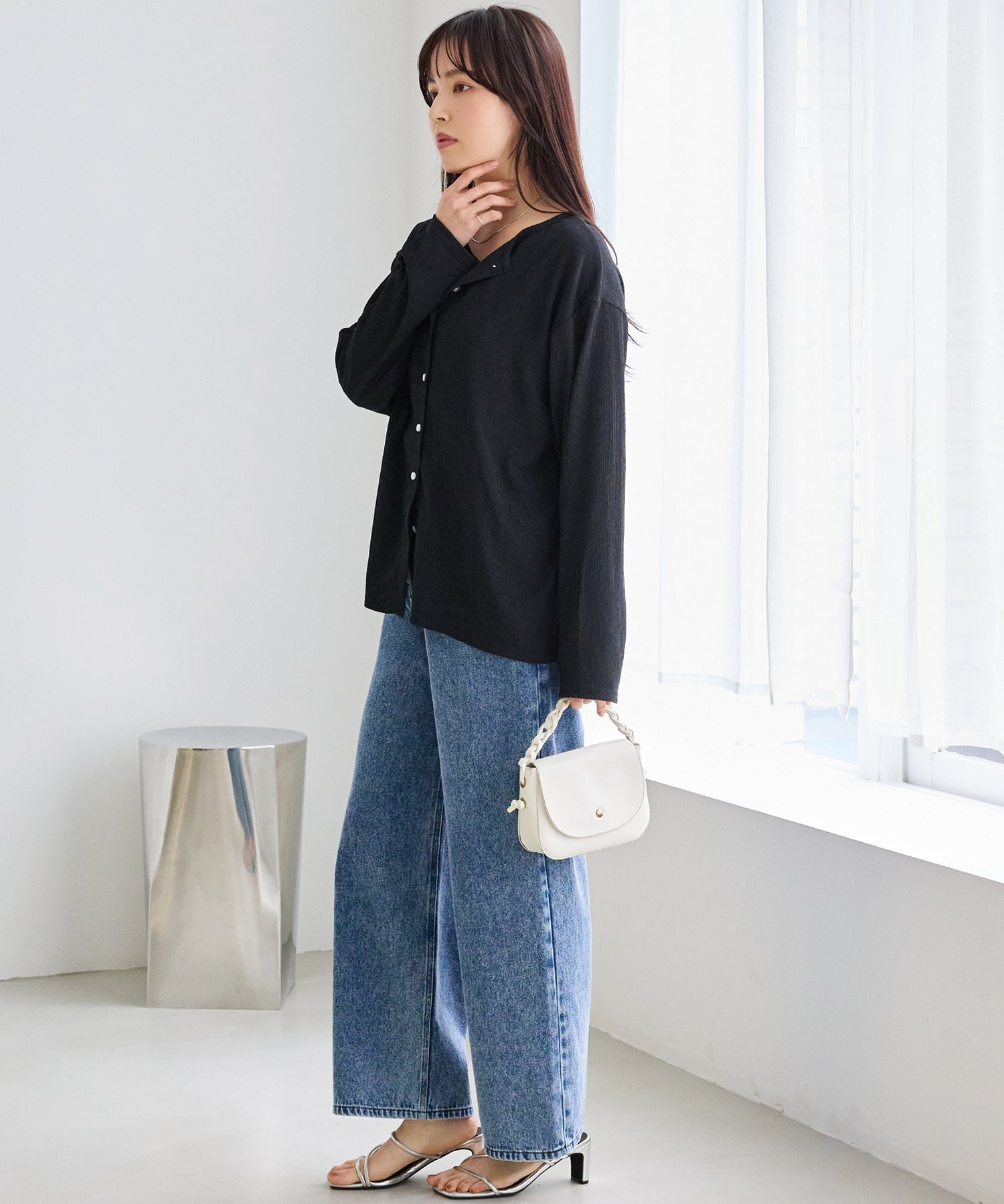 シアーブラウスカーデ